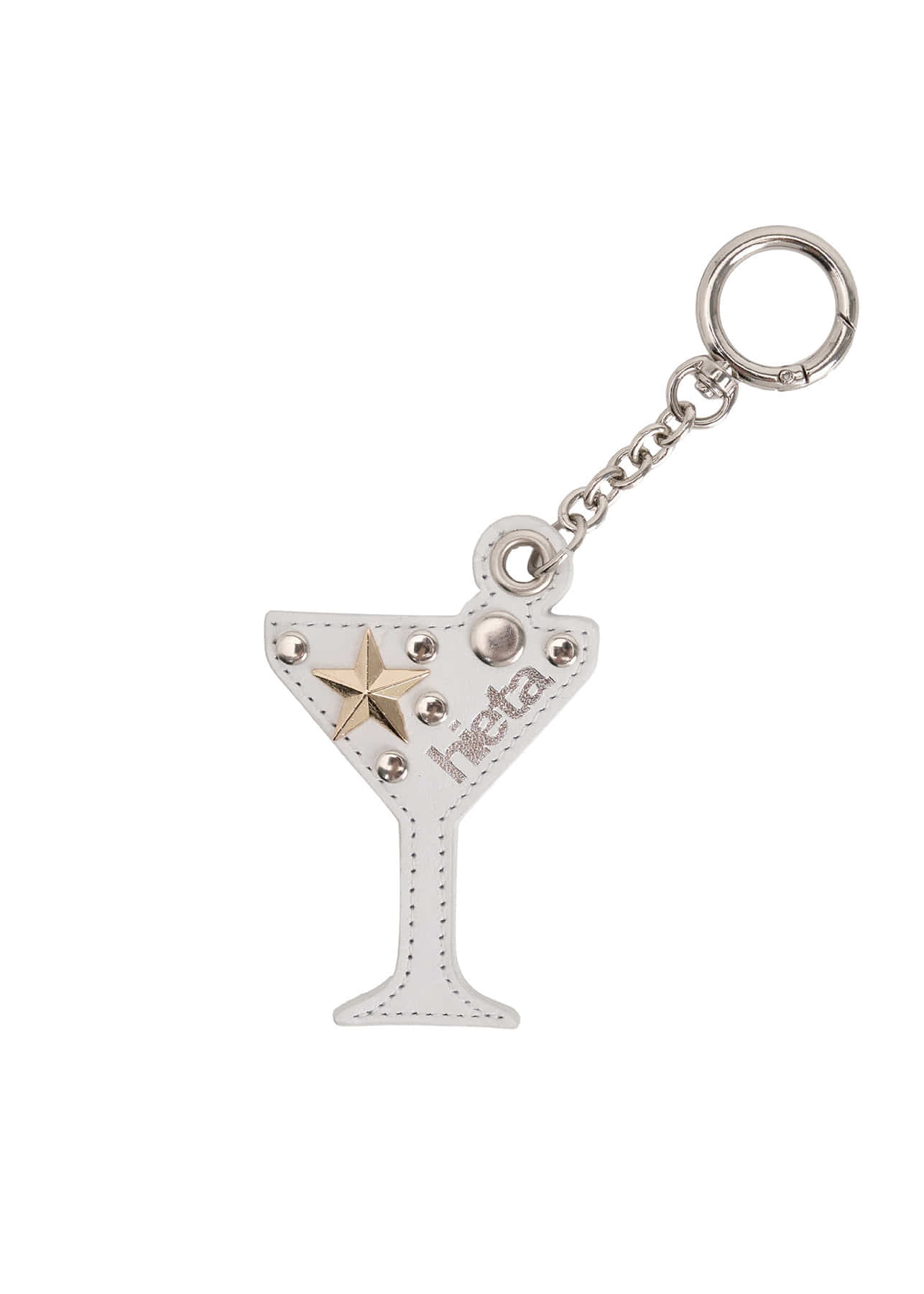 Martini Keyring / White
