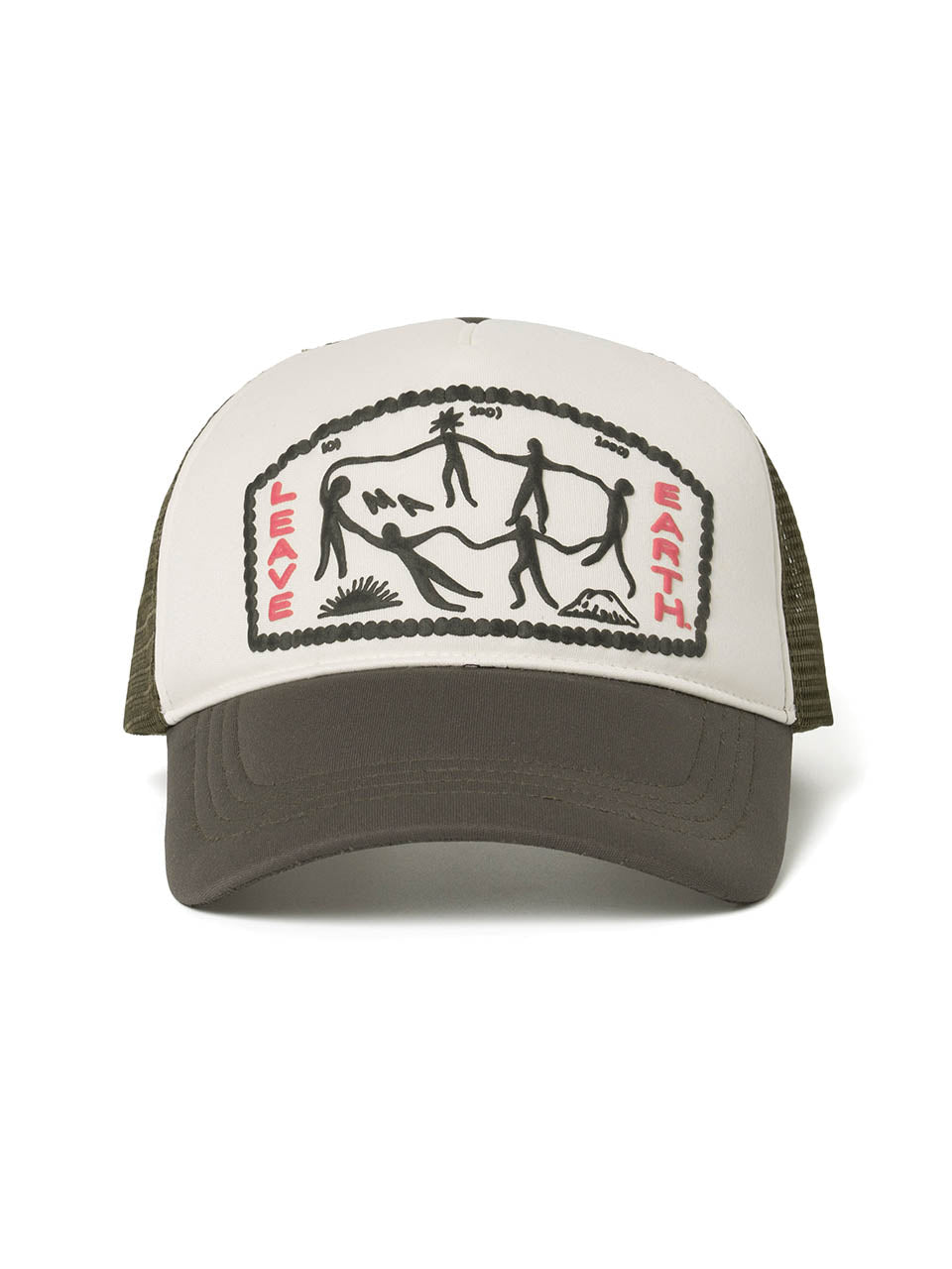 Tribe  Dance Mesh Trucker Cap Khaki