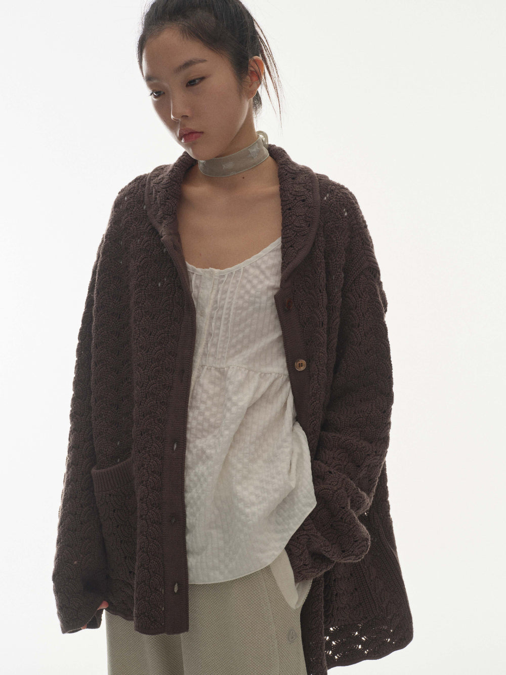 STAR SCARF LIGHT GREEN