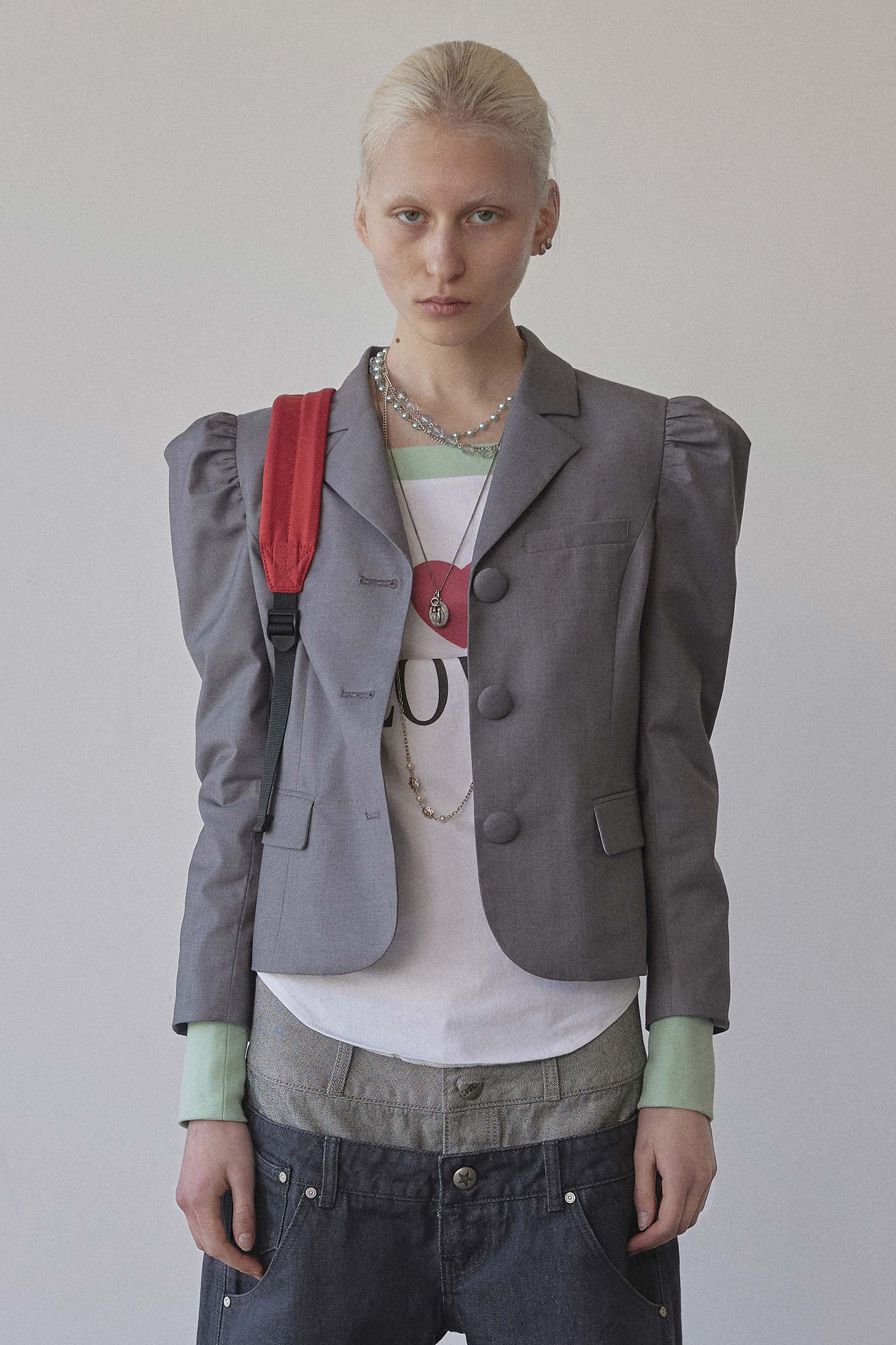 Puff Tailored Jacket Gray