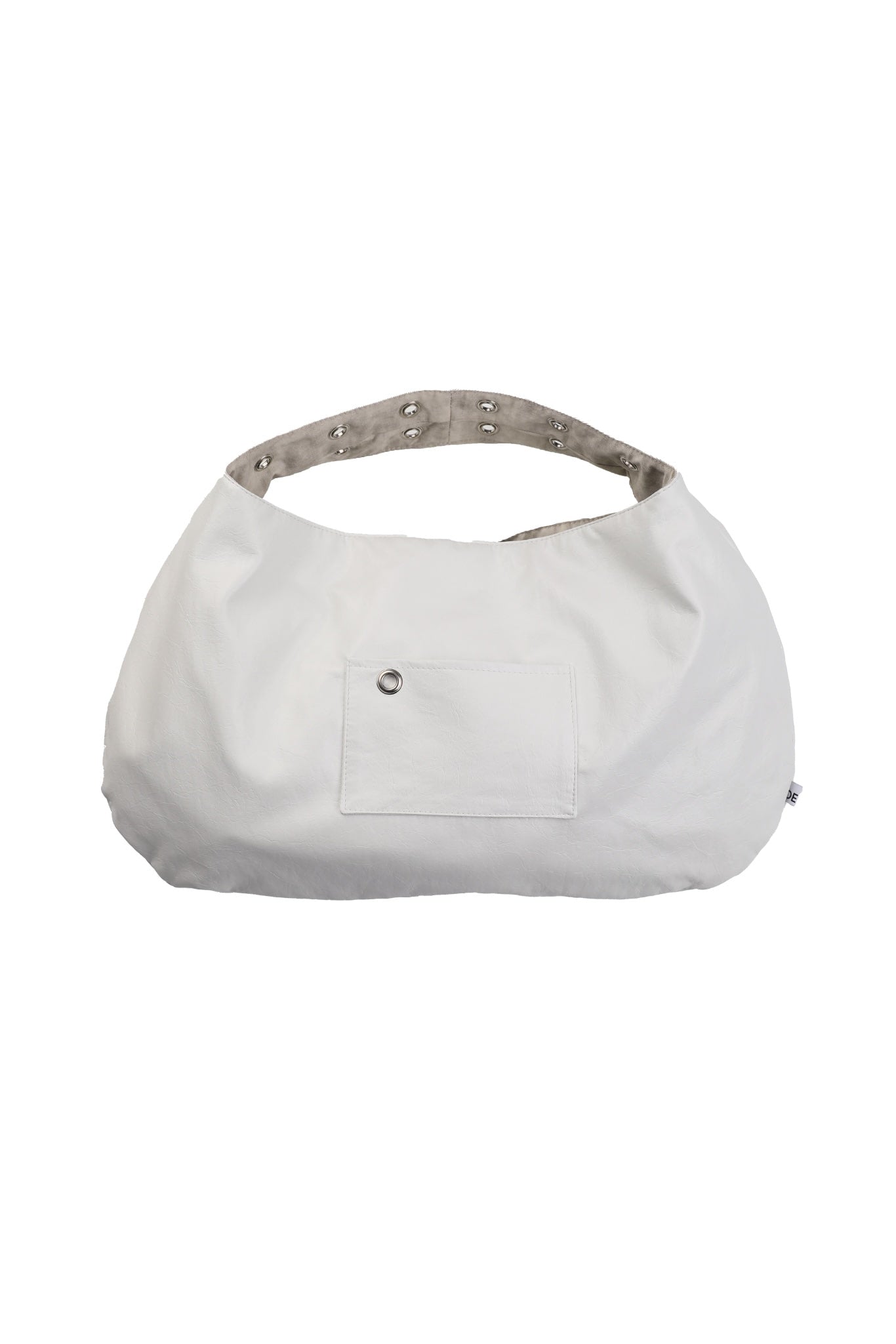 EYELET LEATHER BAG (WHITE)