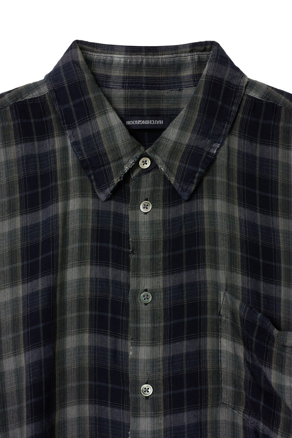 Classic Shirt Over Dyed Raw Check / 3 COLOR