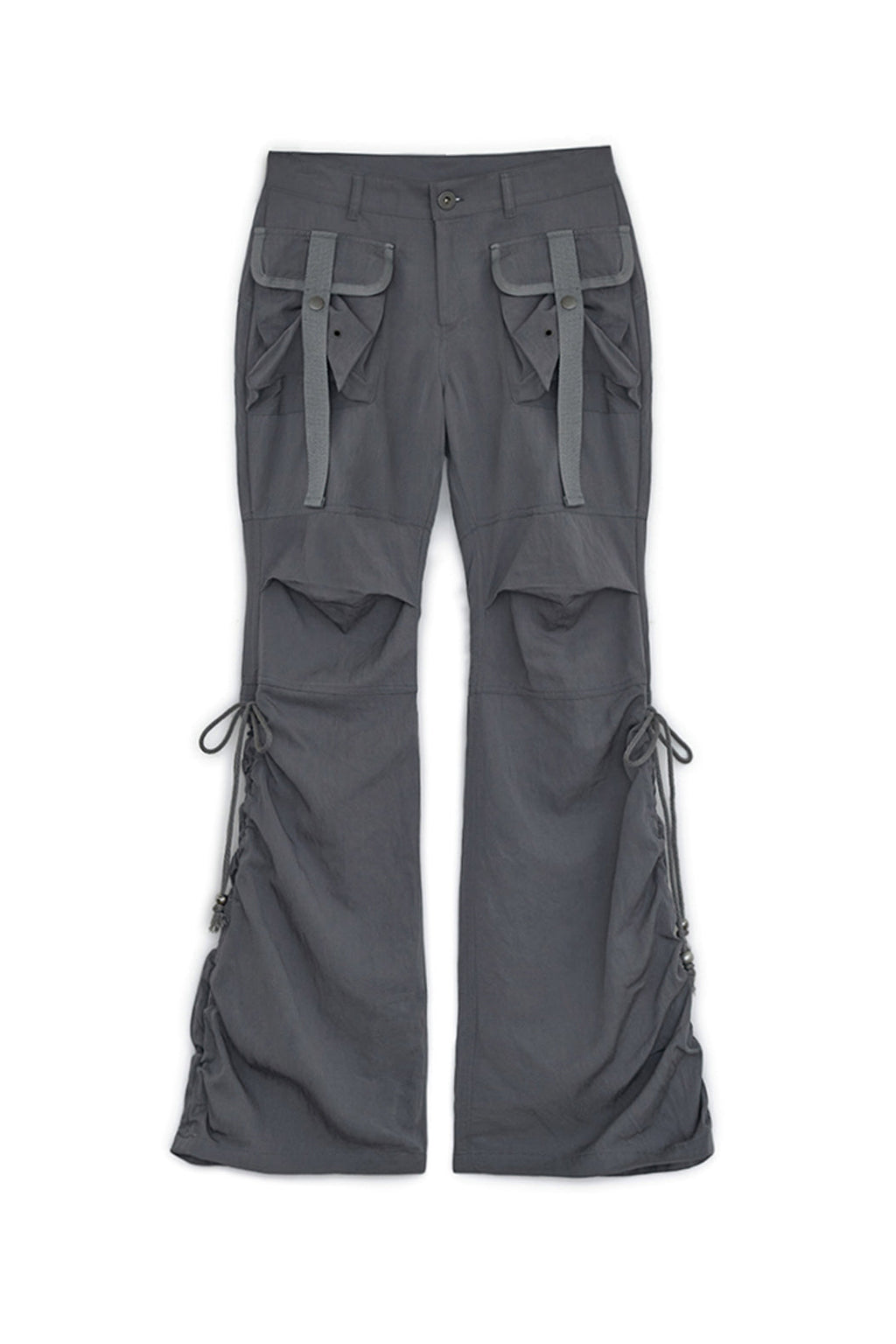 Boots-cut cargo pants (Charcoal)