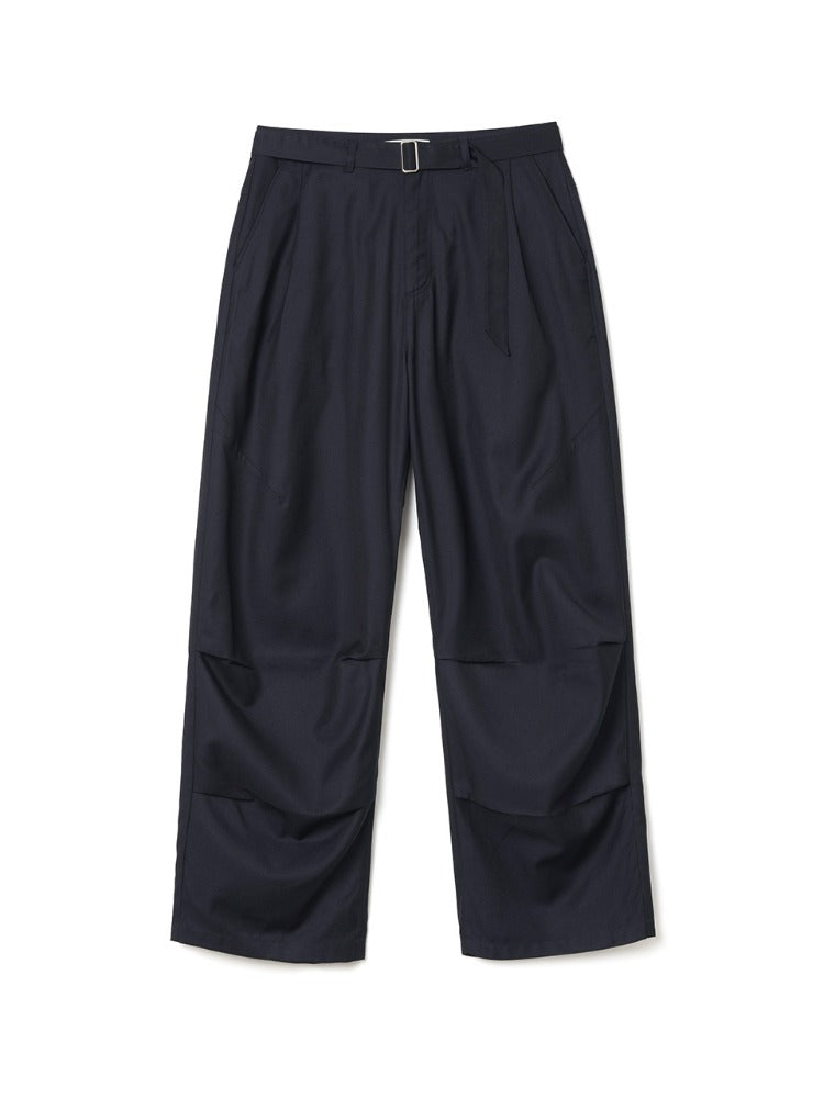 Paddle Belted Trouser Dark Navy