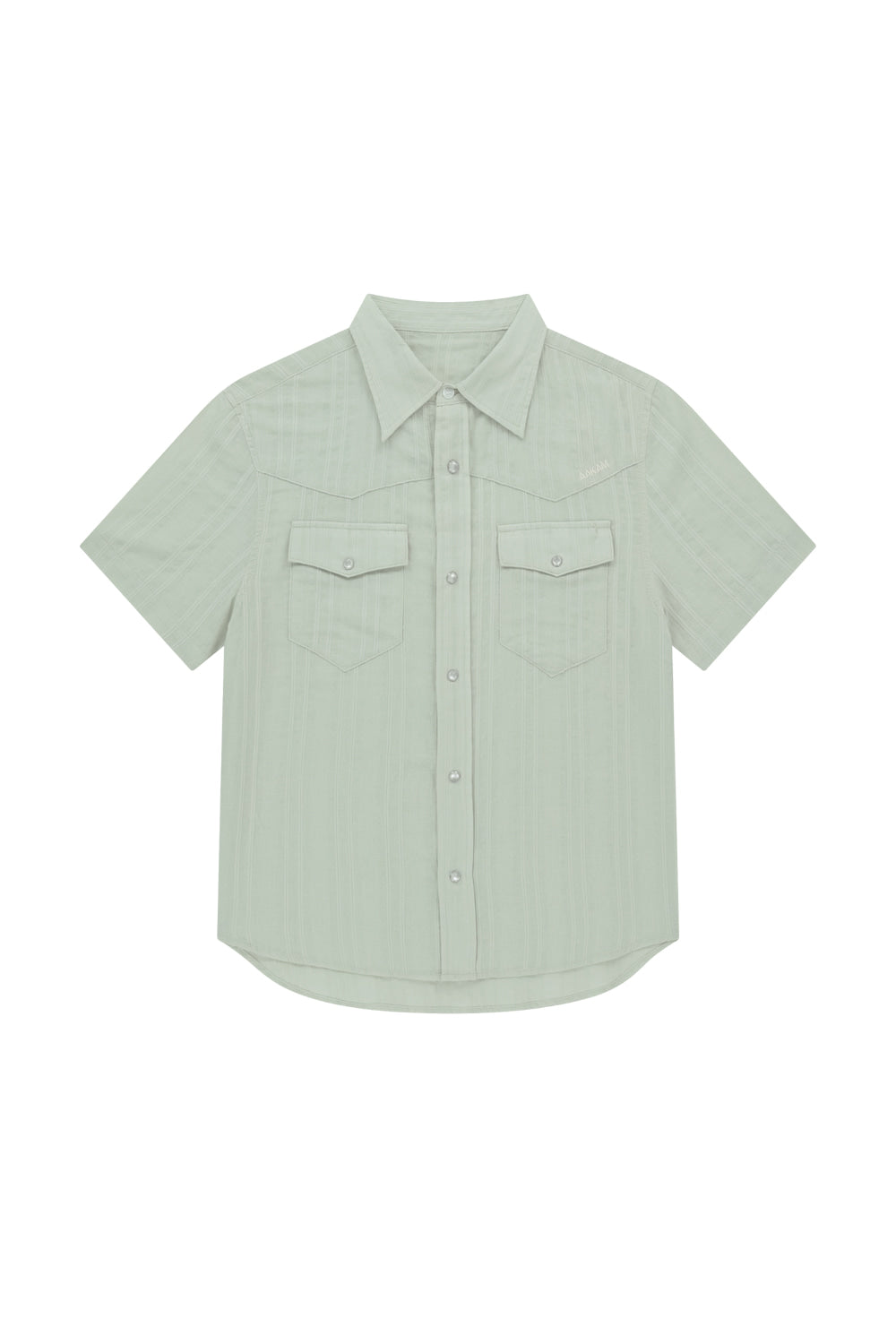 Patterned Western Half Shirts (Green)
