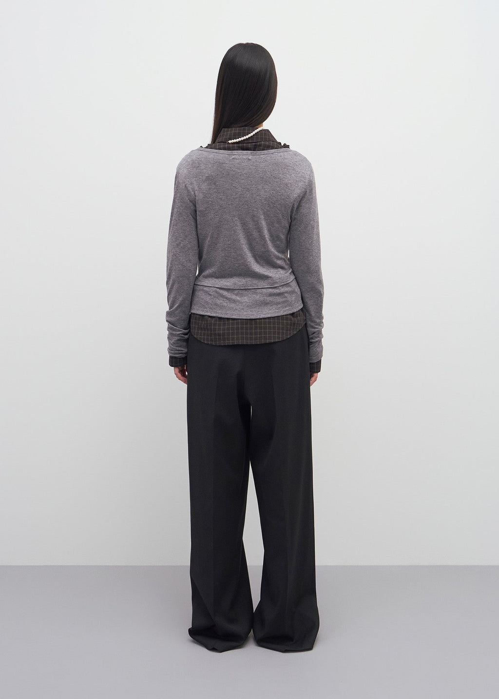 U-NECK JERSEY TOP / 2 Color