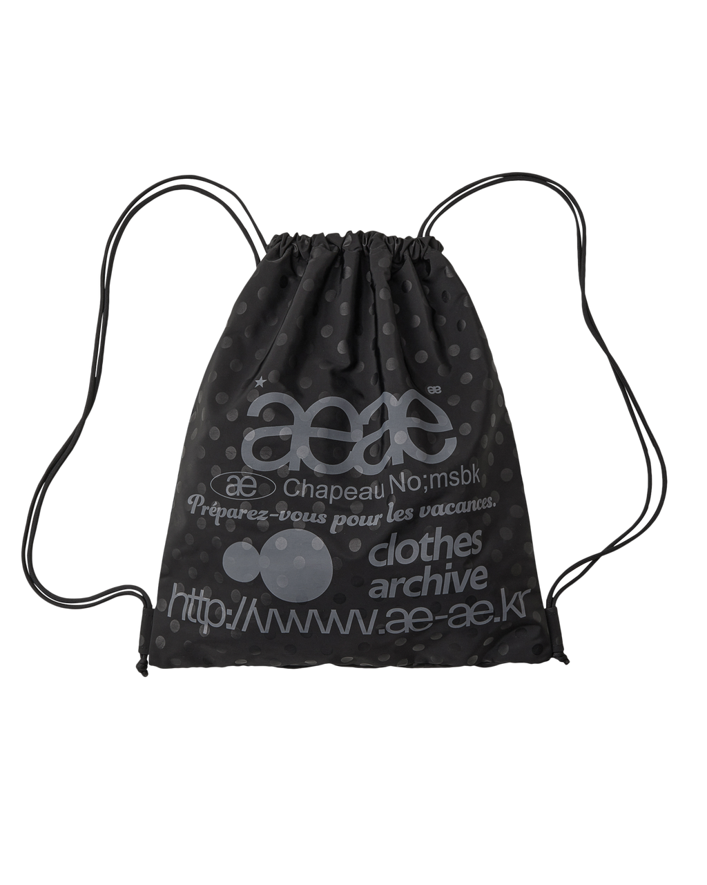 WEB LOGO DOT GYM SACK / 2 COLOR