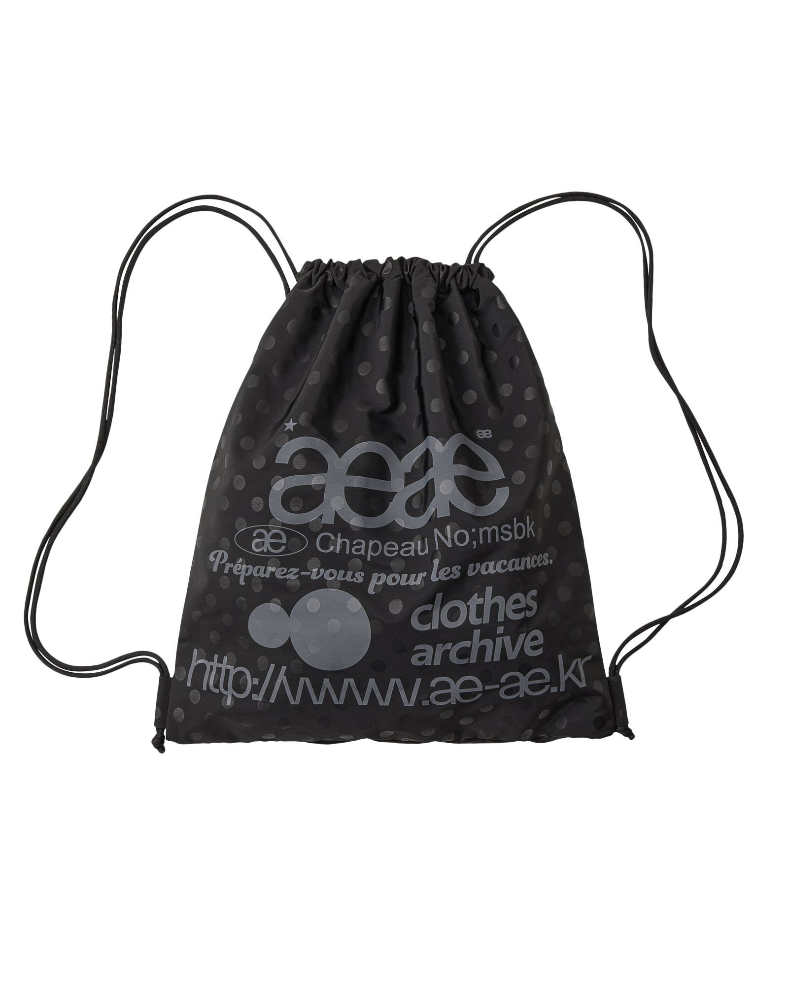 WEB LOGO DOT GYM SACK / 2 COLOR