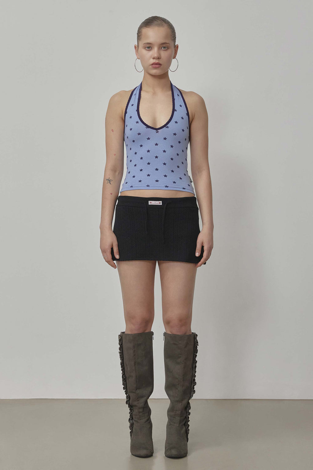 Star Halter Top Blue