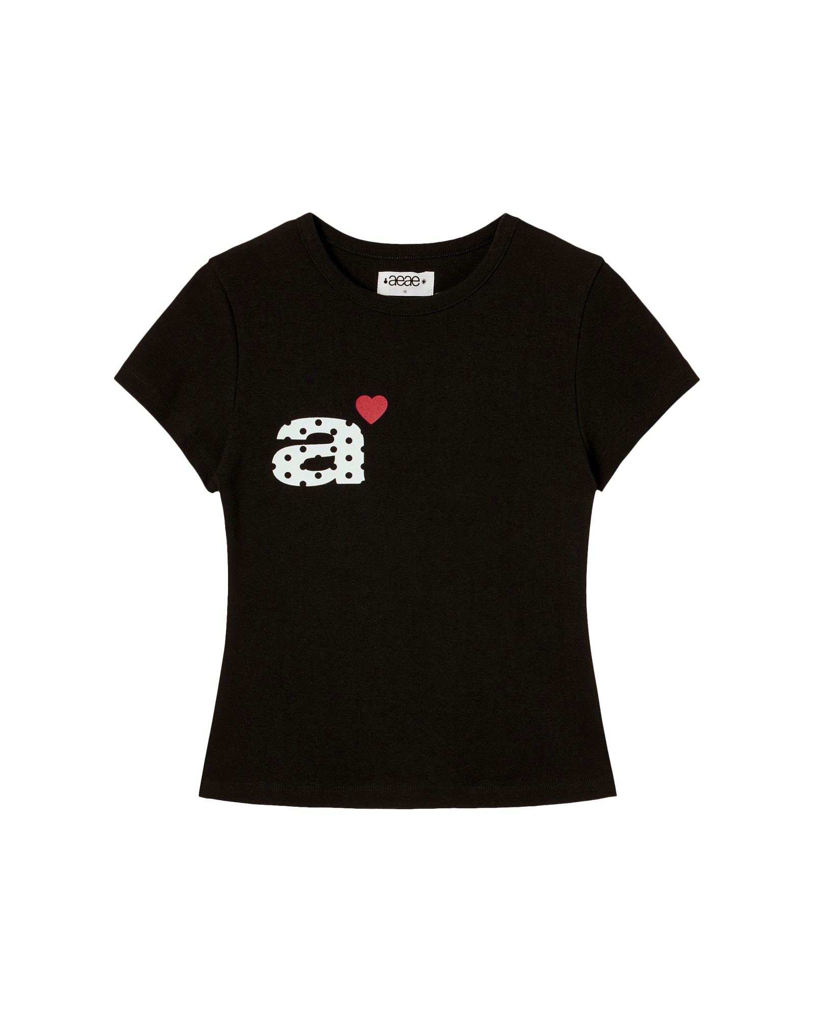 DOT SMALL LETTER TEE BLACK