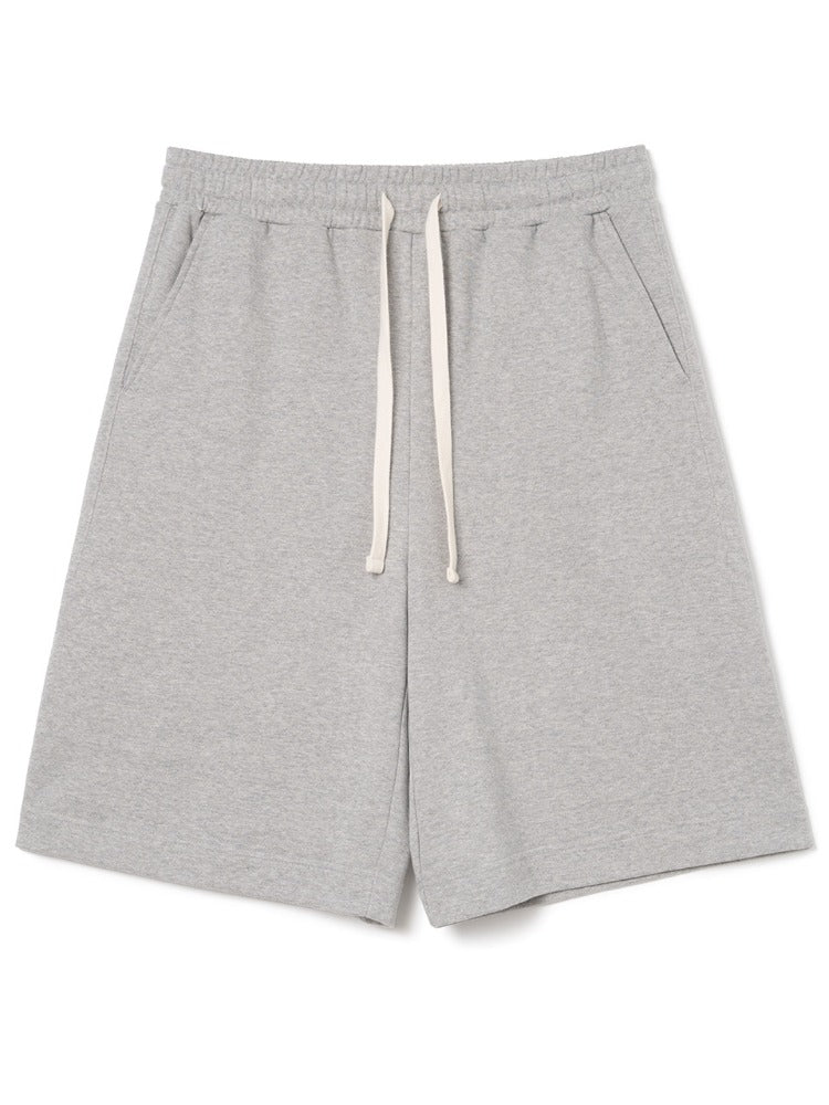 Slash Sweat Half Pants Melange Gray
