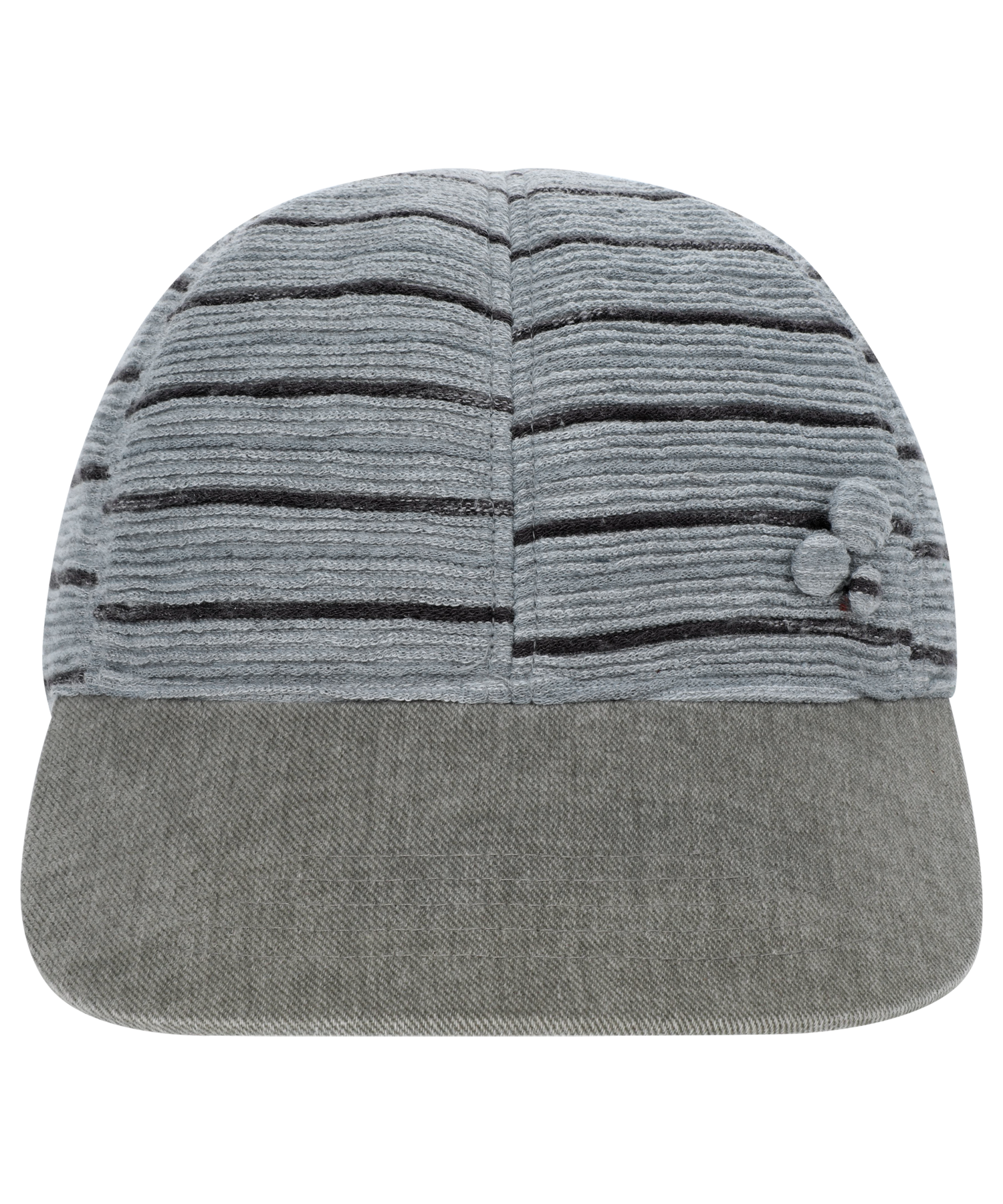 PEACH STRIPE CAP GREY