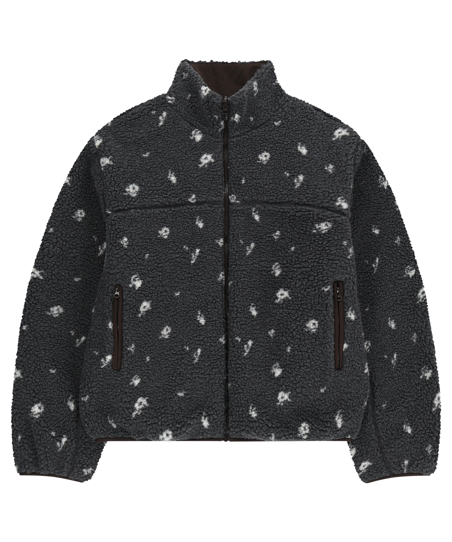 PETAL REVERSIBLE FLEECE JACKET GREY