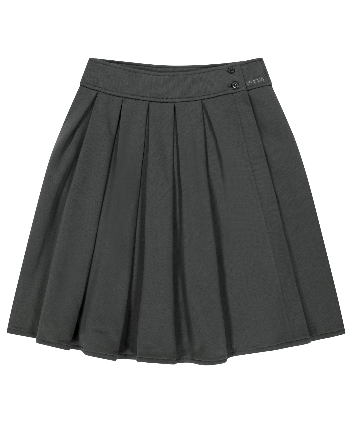 COZY SWEAT WRAP SKIRT CHARCOAL