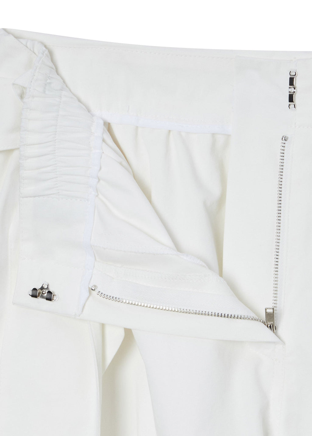 KNOT-DETAIL WIDE TROUSERS / 2 Color