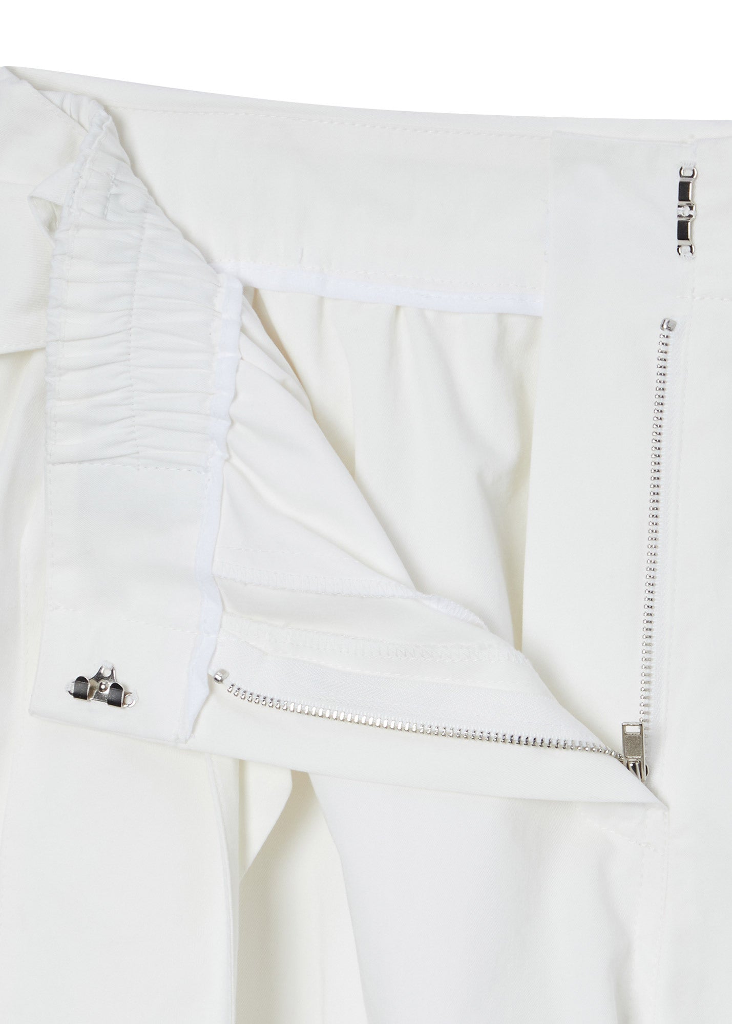 KNOT-DETAIL WIDE TROUSERS / 2 Color