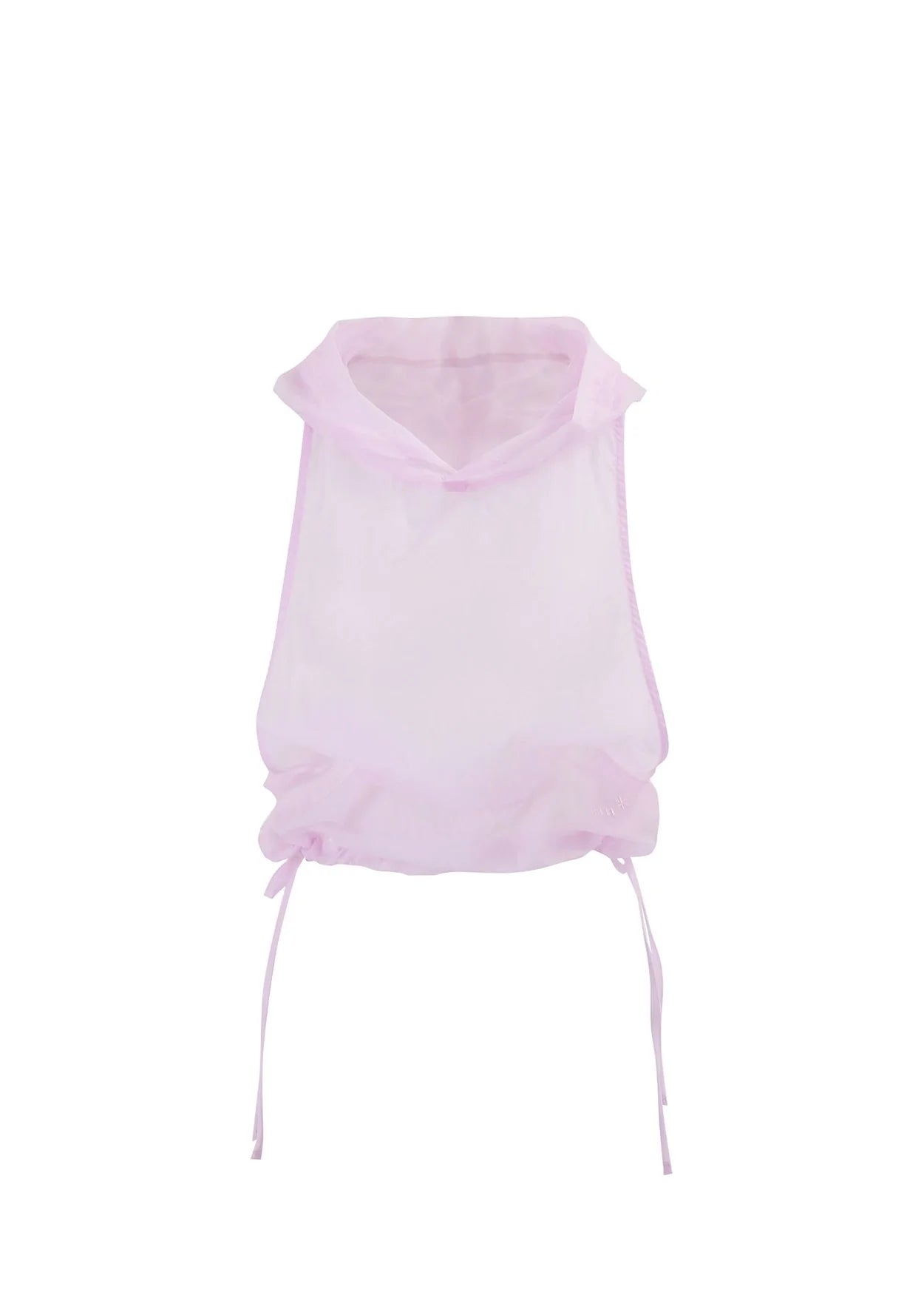 Sheer glow summer Hoodie Pink