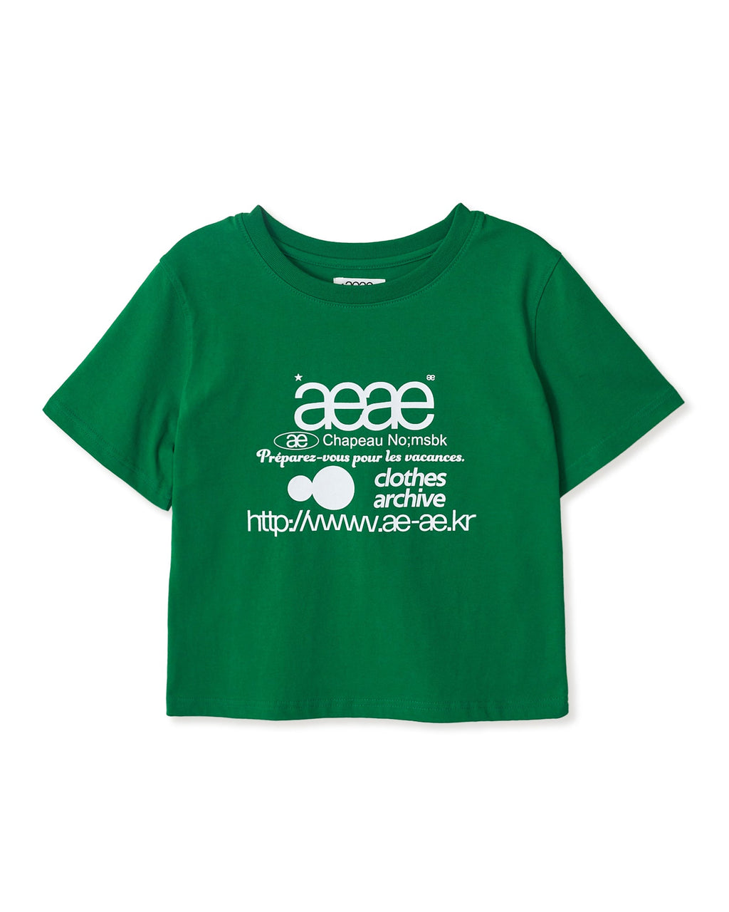 WEB LOGO CROP T-SHIRTS / 5 Color