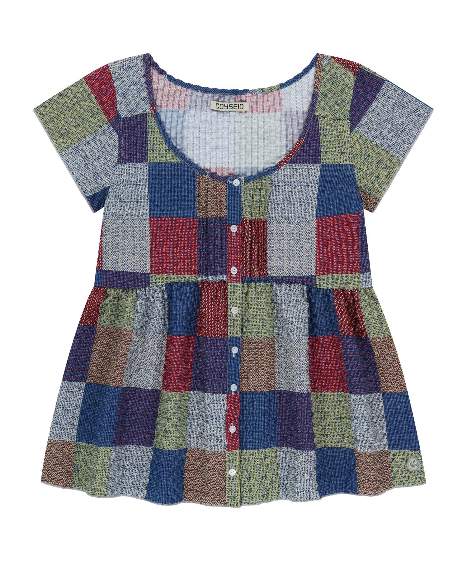 PINTUCK BLOUSE MULTI