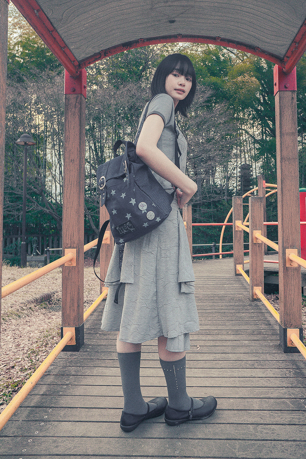 Stardust denim back-pack (Blue Denim)