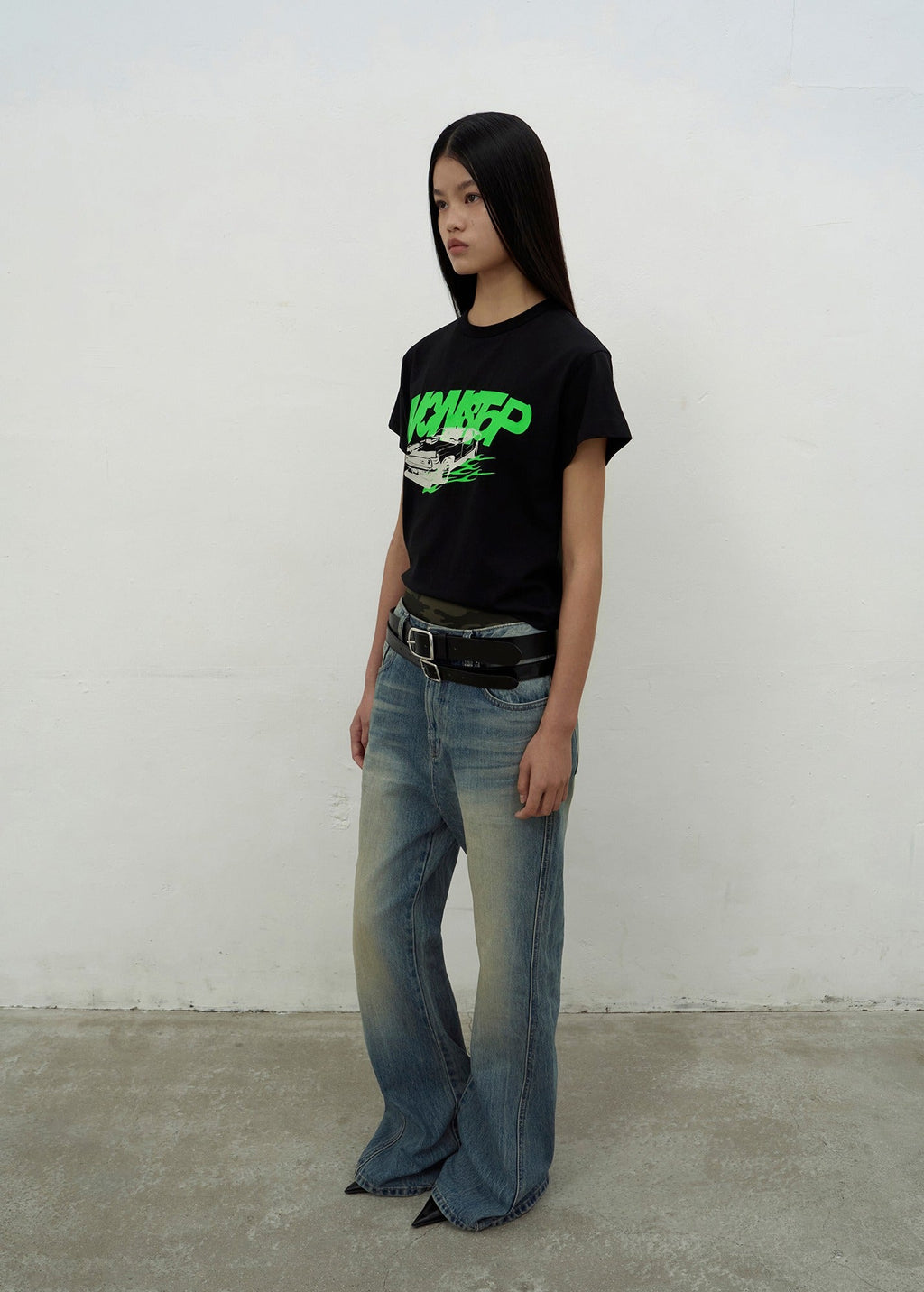 NONSTOP PRINT T-SHIRTS (BLACK)