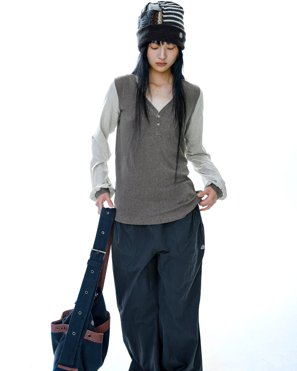 SNUG BUTTON LONGSLEEVES BROWN