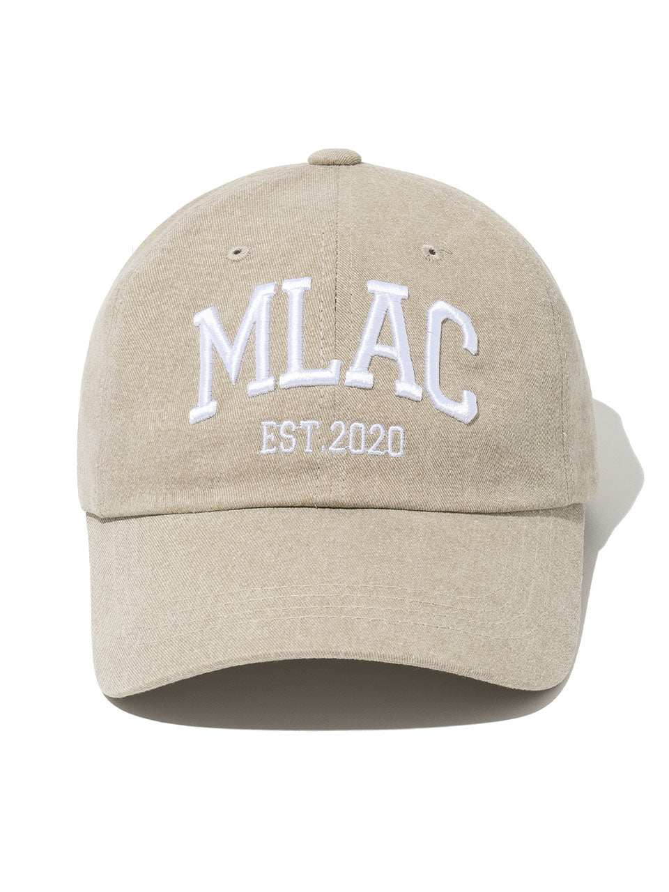 Arch Letter Ball Cap Melange Beige