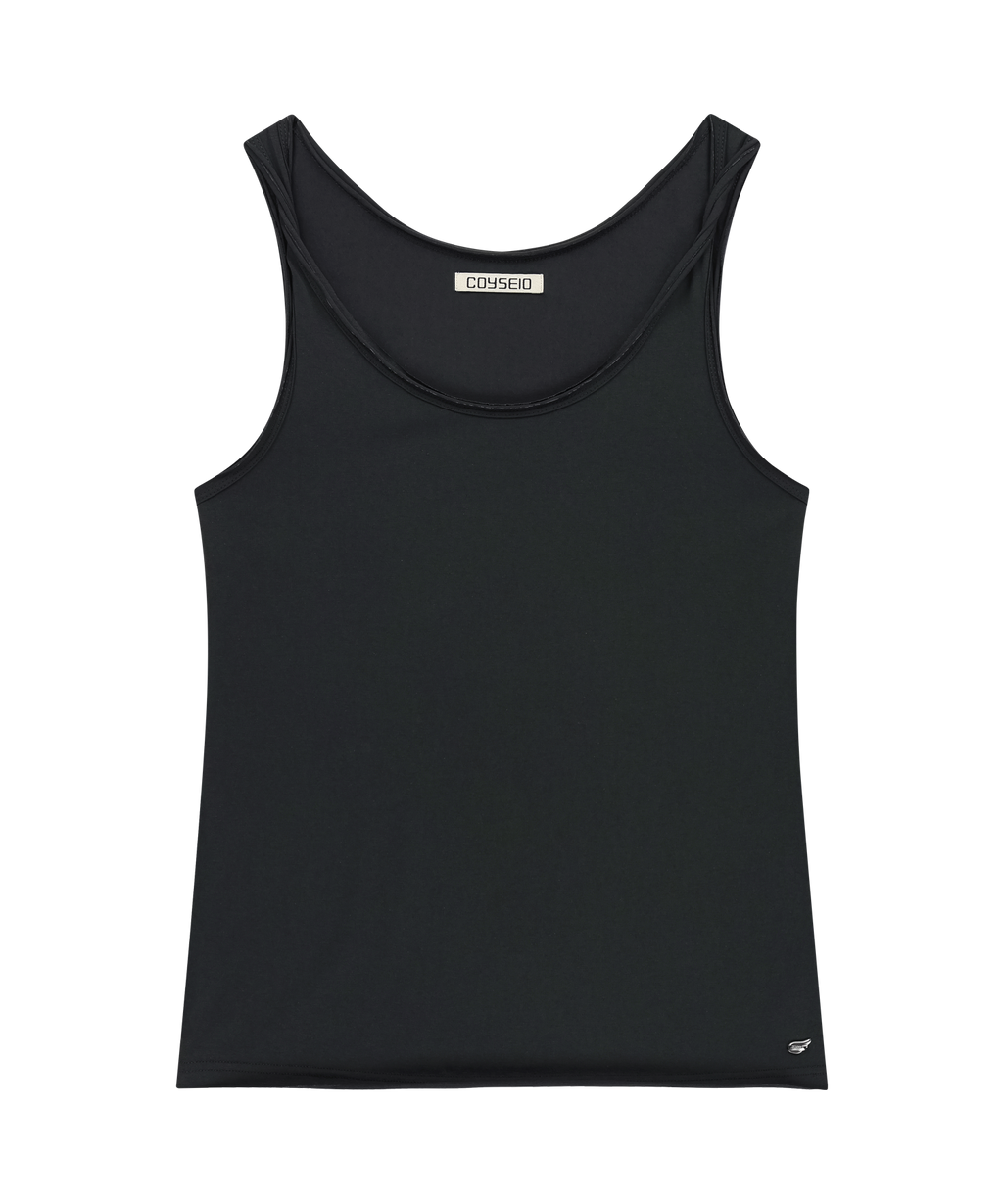 TWISTED SLEEVELESS DARK NAVY