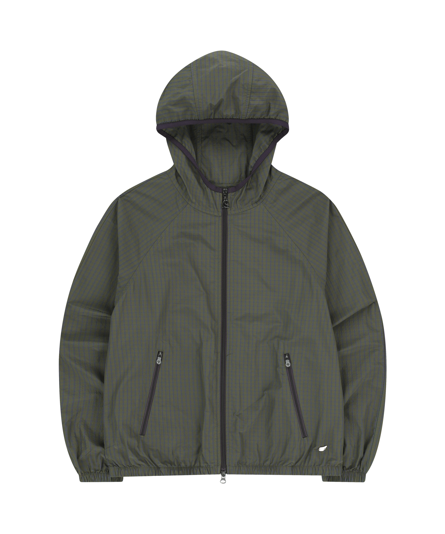 CHECK WINDBREAKER MUD KHAKI