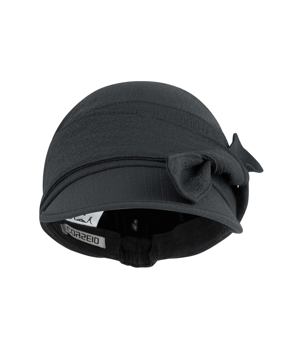 RIBBON TIE CAP CHARCOAL