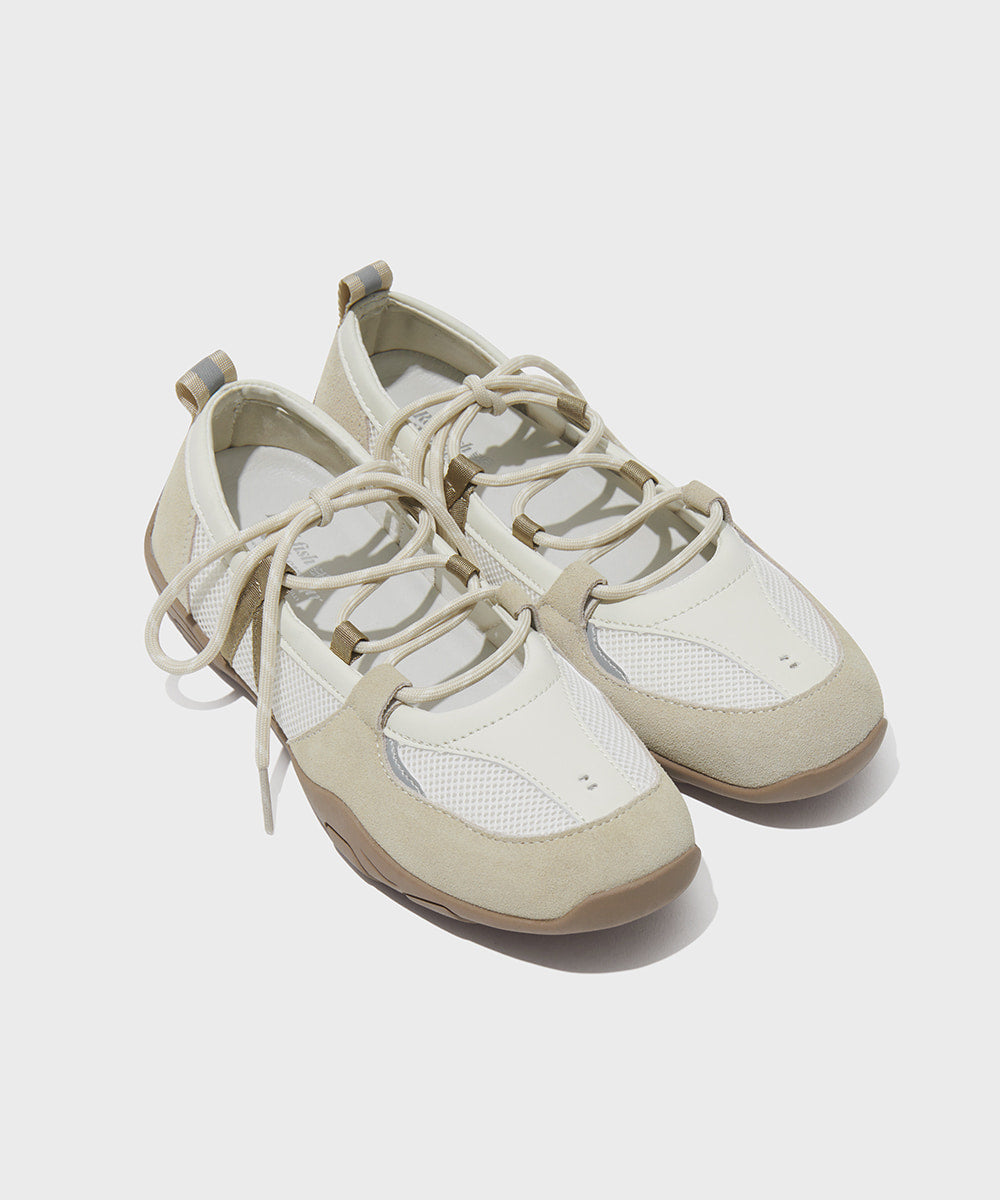 NICOLE WEAVING LACEUP SNEAKERS / 4 Color