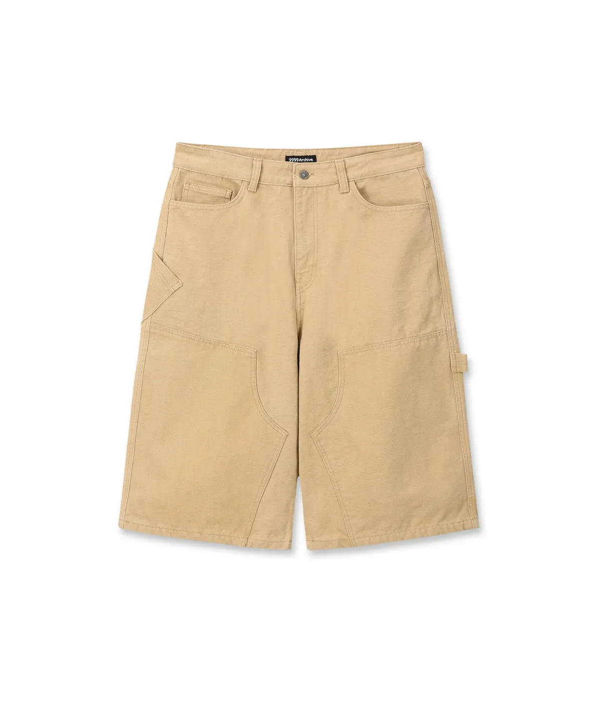 Double Knee Bermuda Pants /  Beige