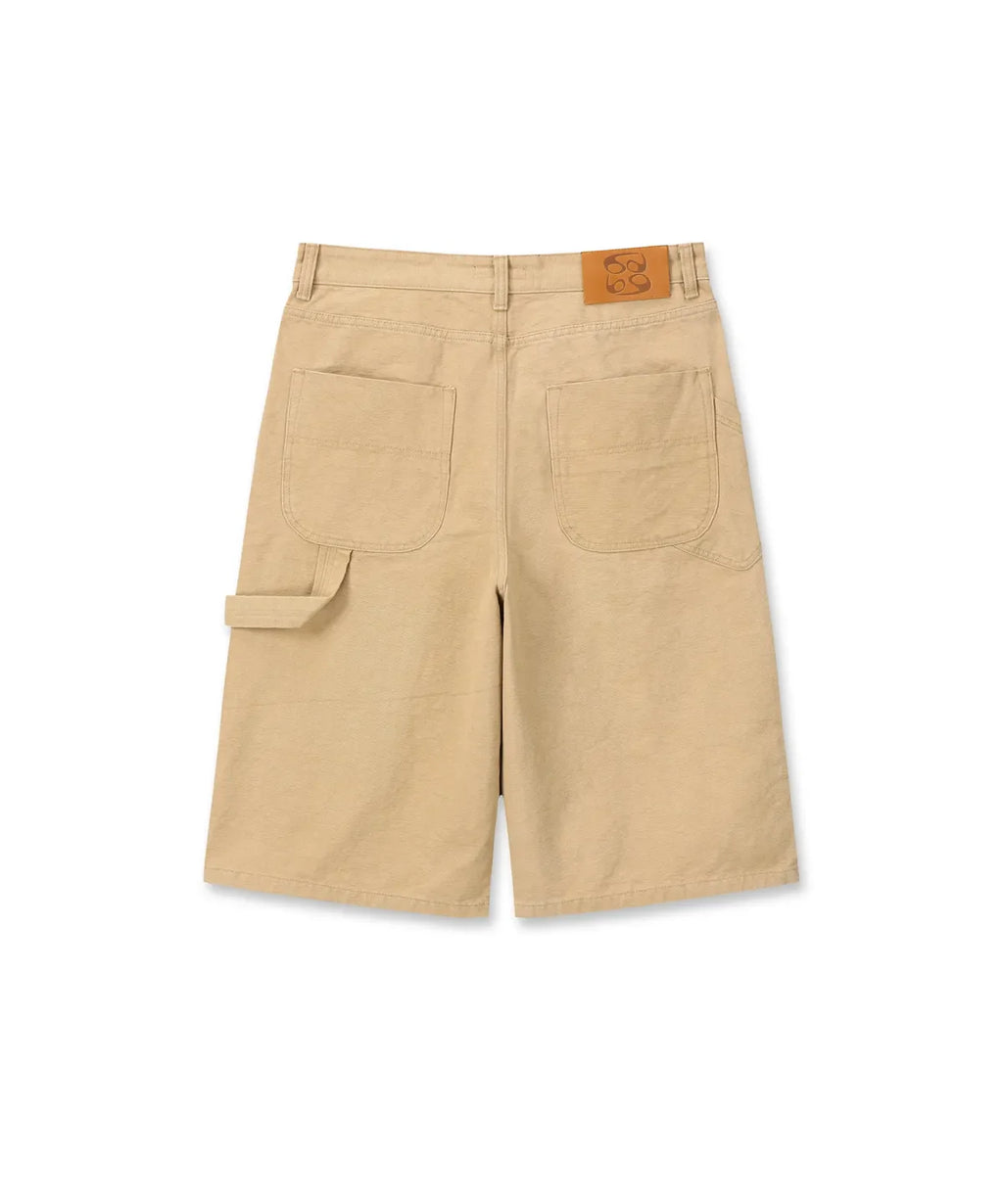 Double Knee Bermuda Pants /  Beige