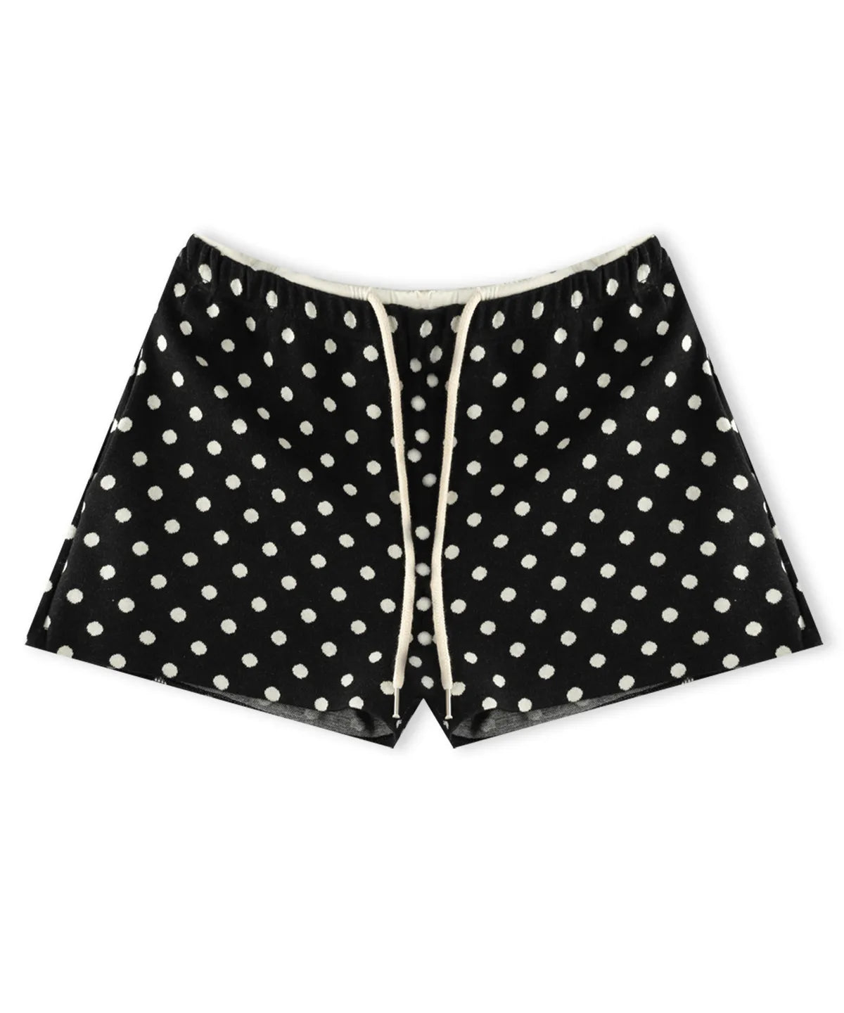 Dot Half Pants - black