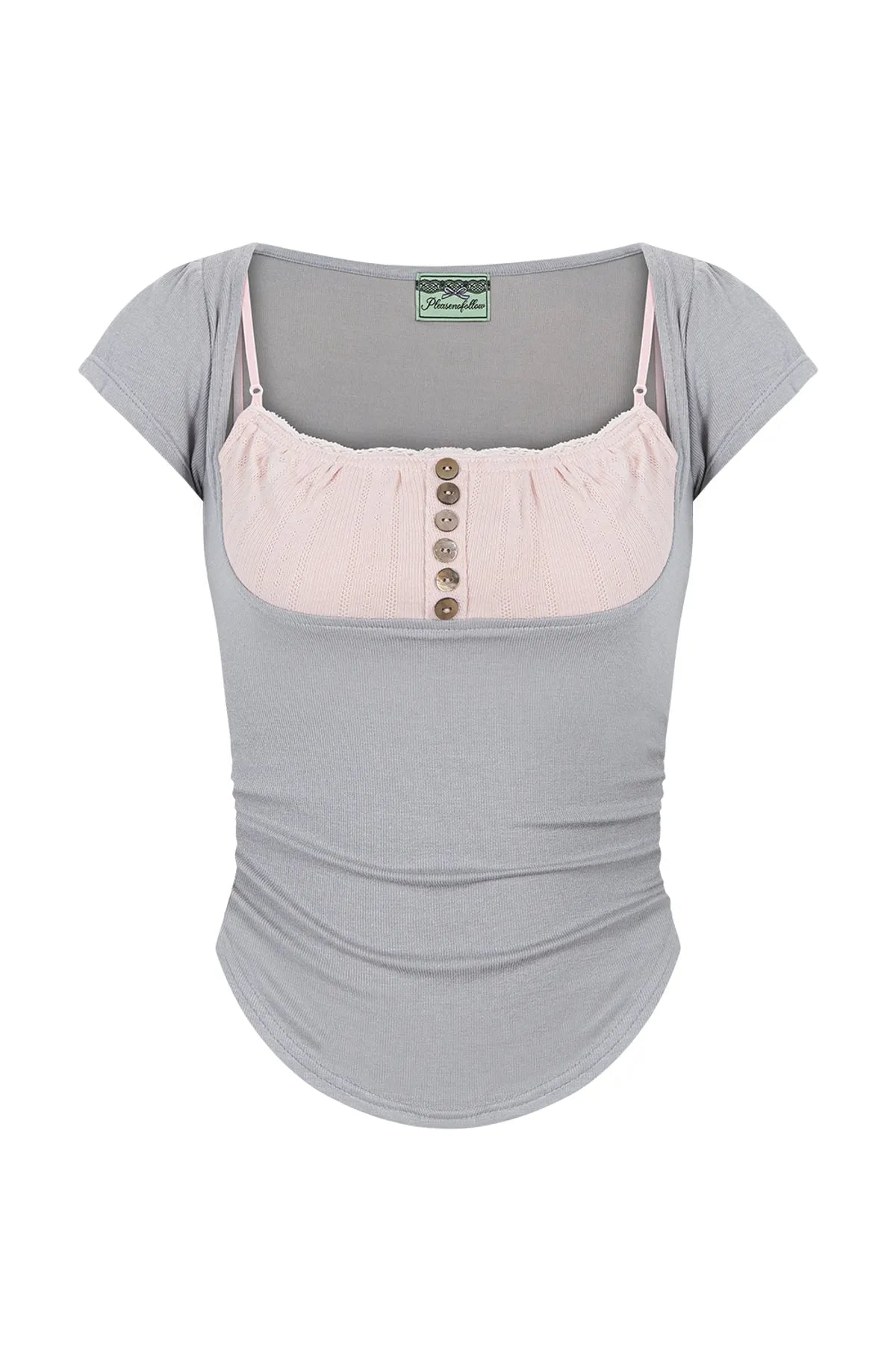 Katie Button Baby Top (Grey)