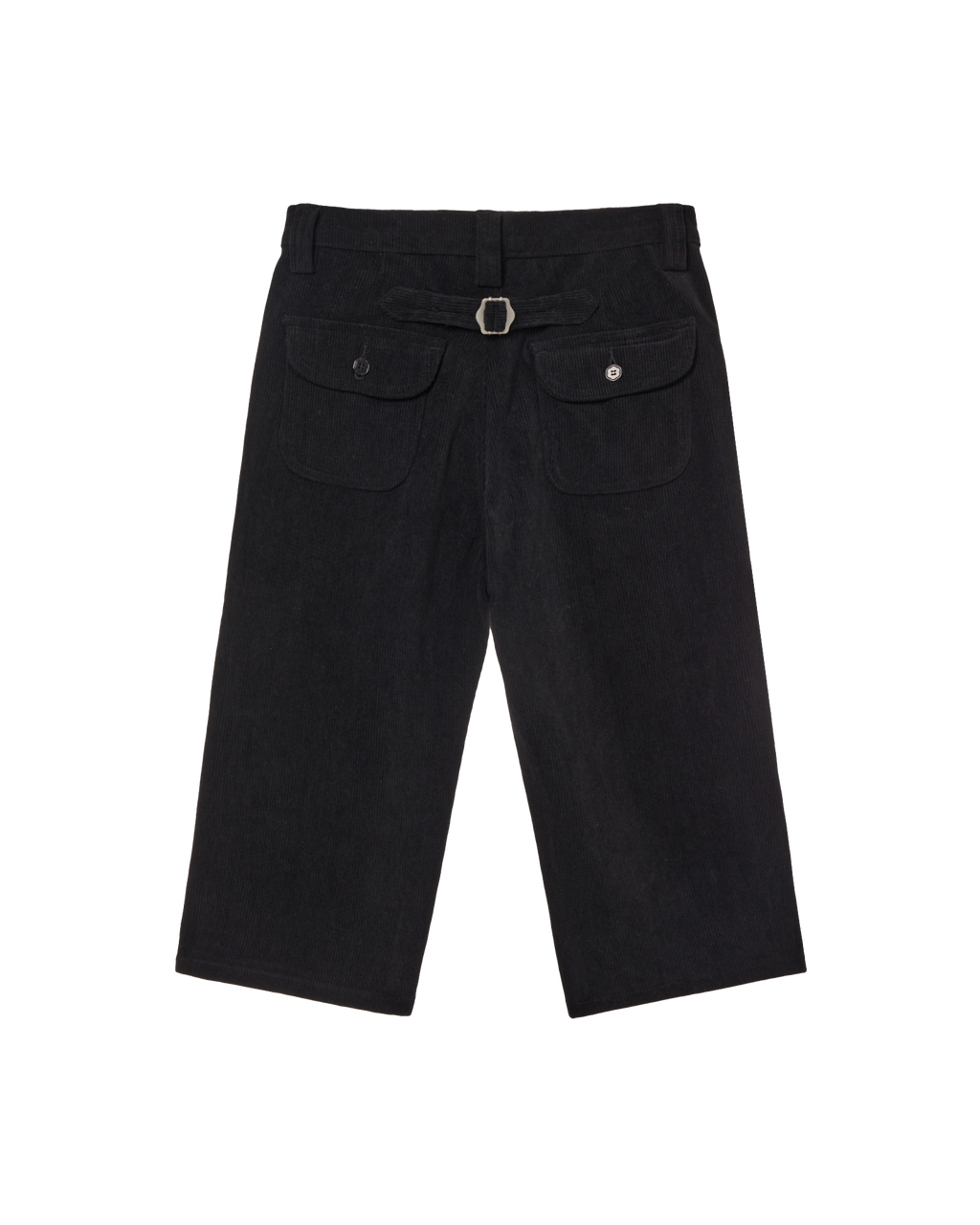 STAR PATCH CAPRI CORDUROY PANTS BLACK