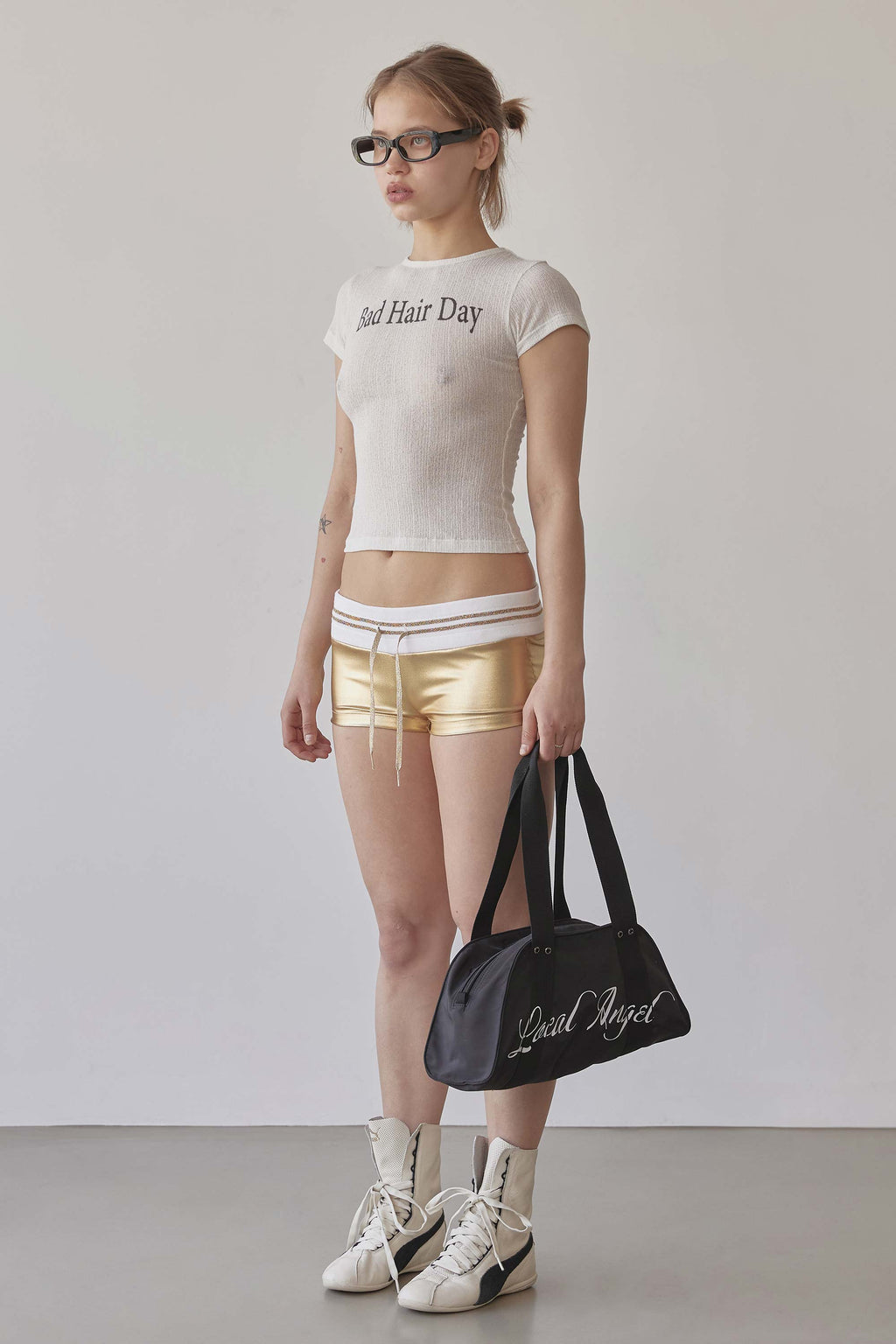 Bad Hair Day Tee White