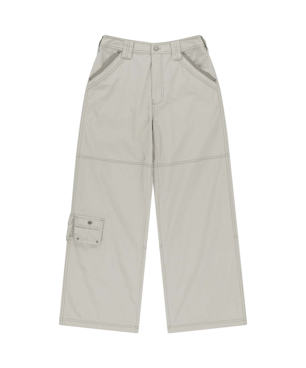 SNAP WORK PANTS LIGHT BEIGE