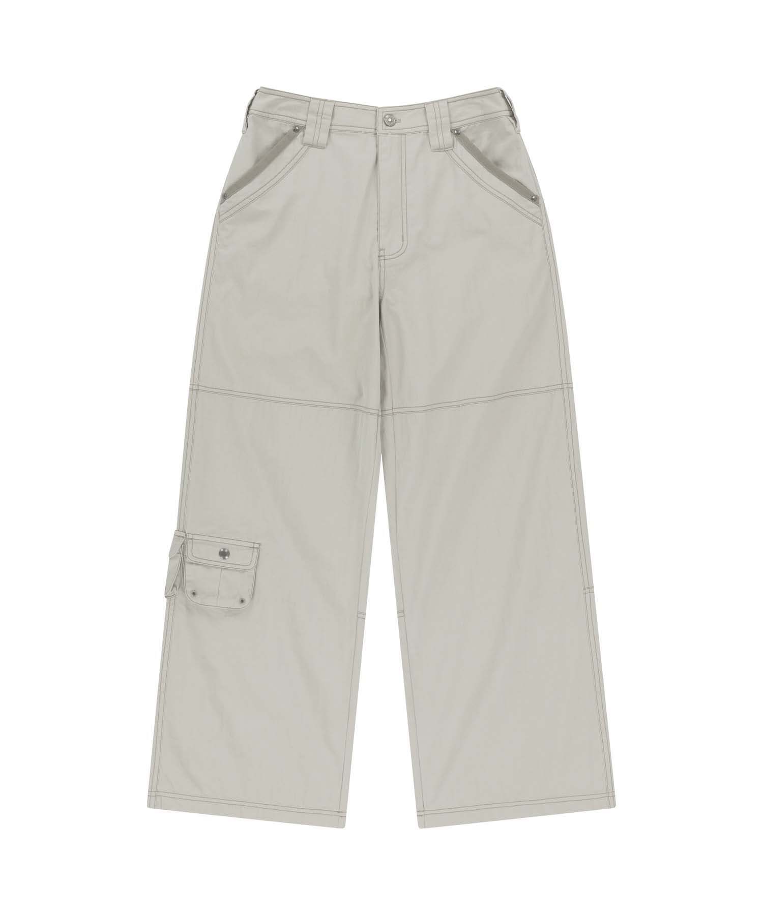SNAP WORK PANTS LIGHT BEIGE