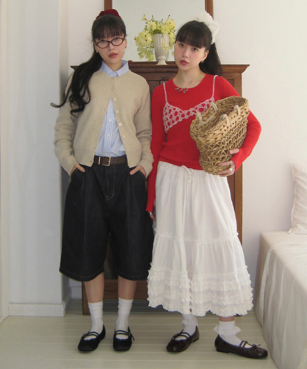 SQUARE TOE TWO STRAP MARYJANES / 3 Color