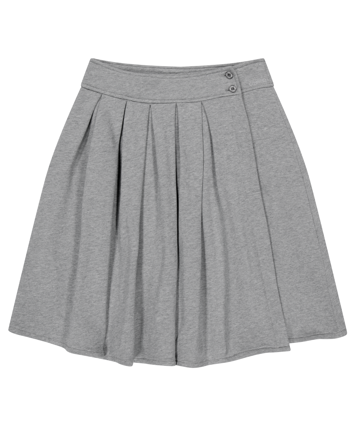 COZY SWEAT WRAP SKIRT MELANGE GREY