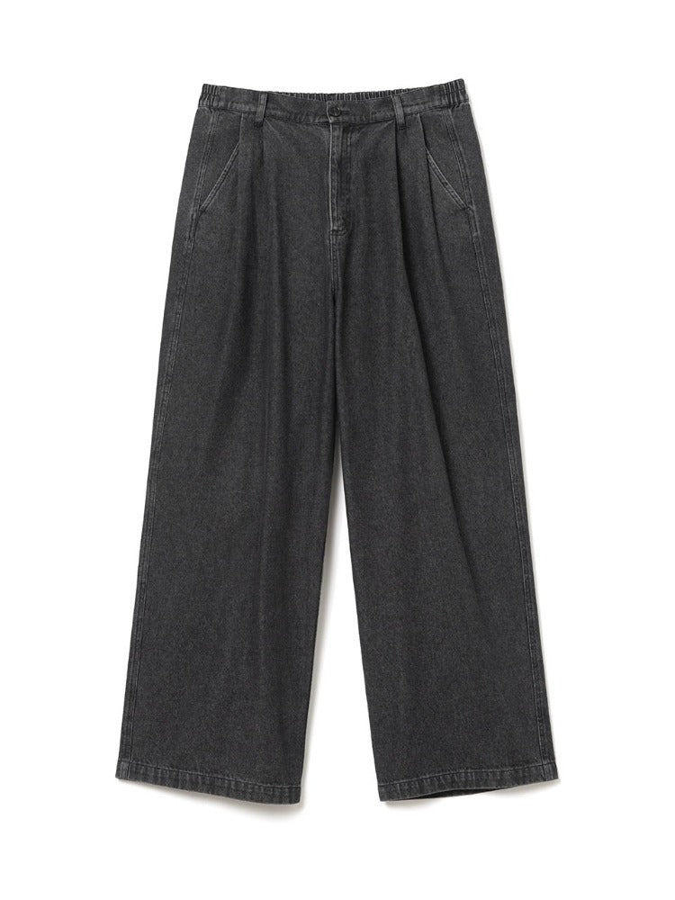 Easy Drop Denim Pants Black