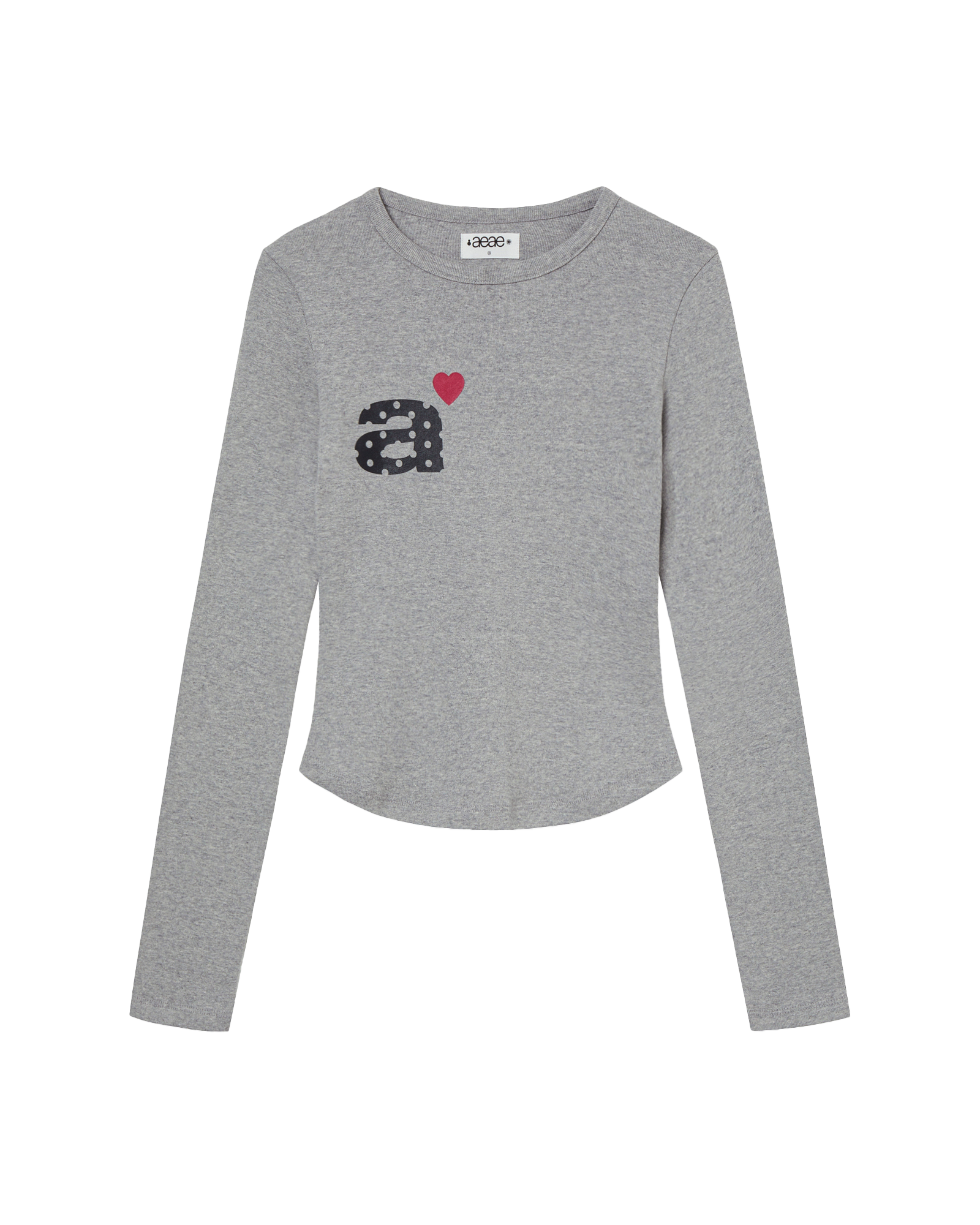 DOT SMALL LETTER L/S MELANGE GREY