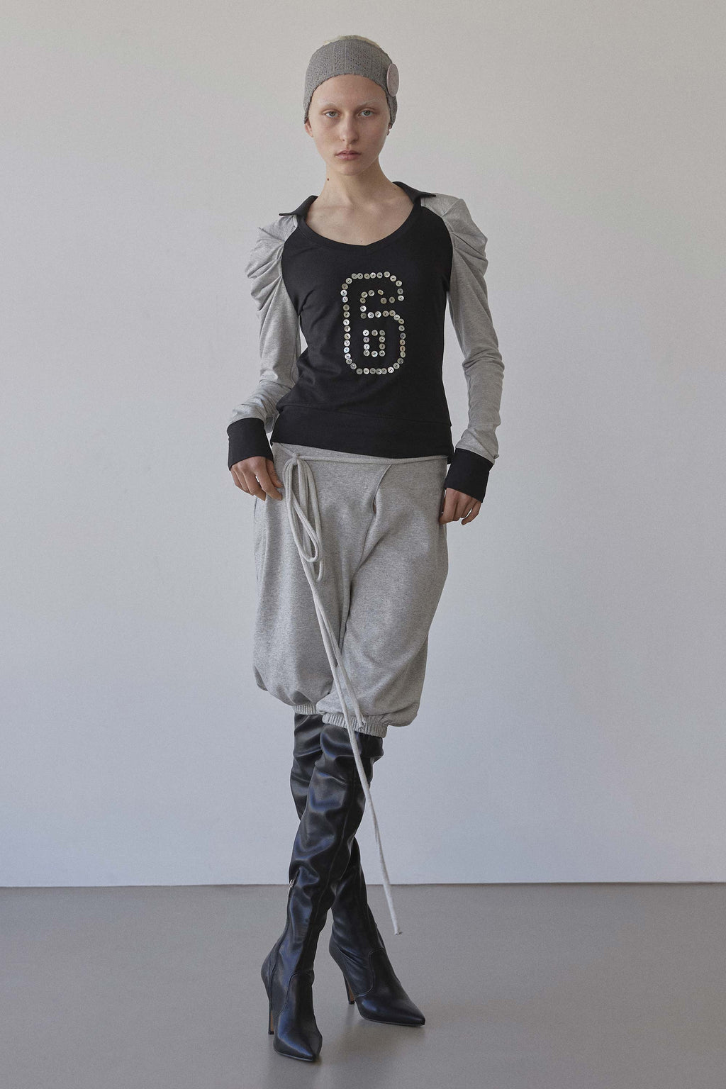 Good Girl Collar Tee Black