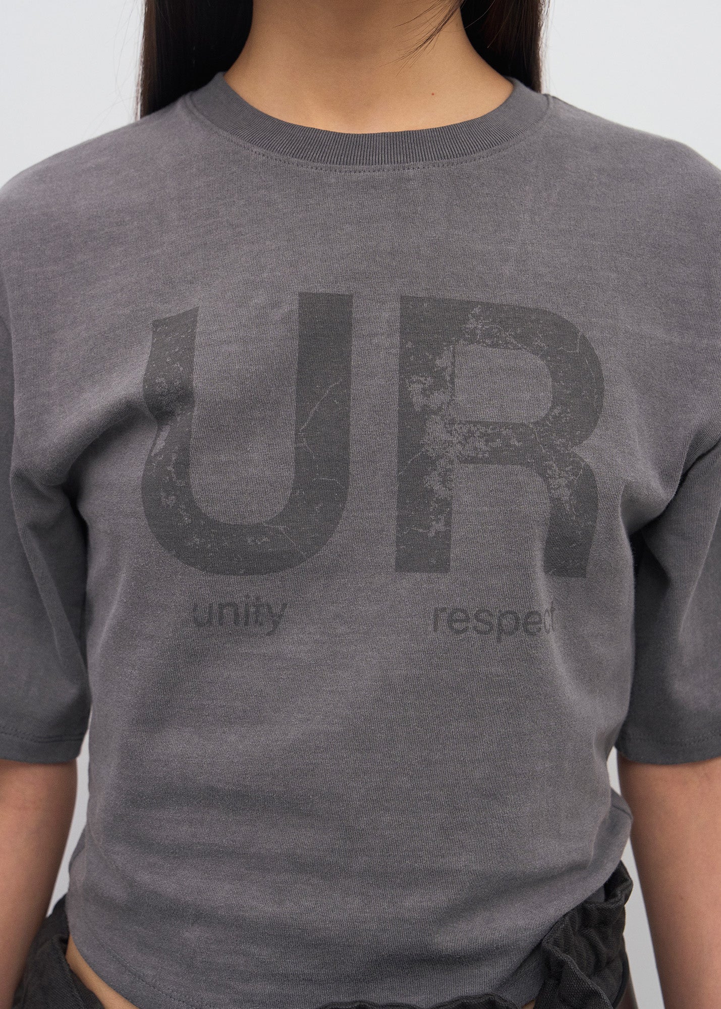 PRINTED CROPPED T-SHIRTS /  2 Color