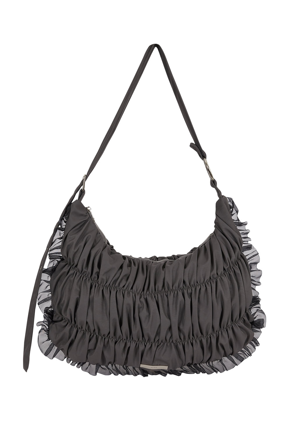 Frill Bubble Big Cross Back Charcoal