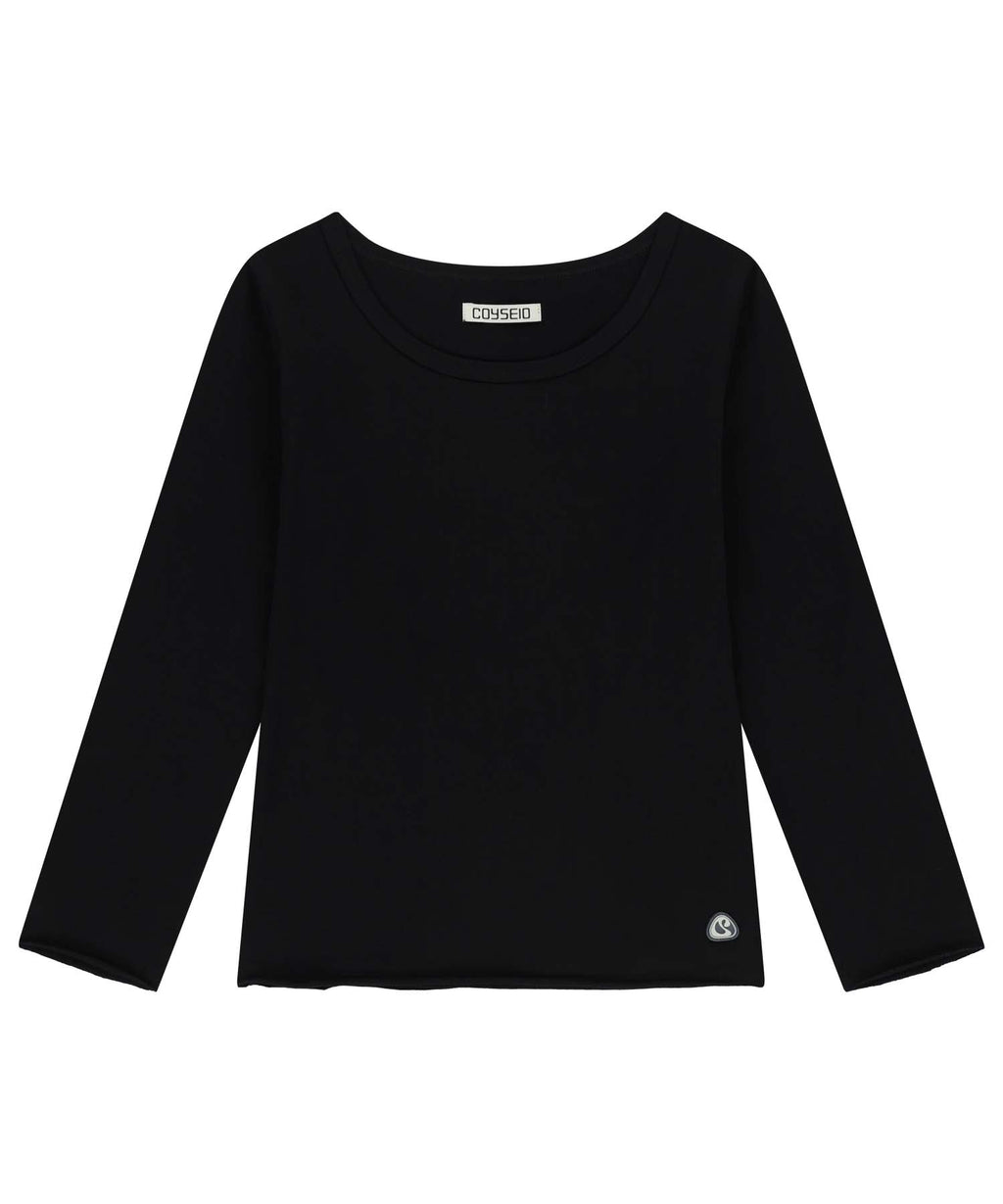 BACK CIRCLE CAPRI SLEEVES BLACK