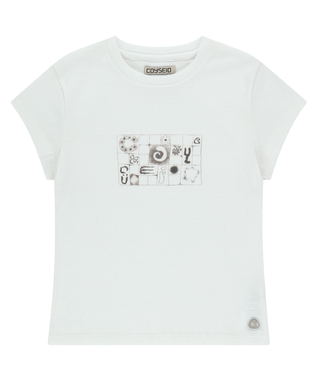 COY WAFFLE T-SHIRT IVORY