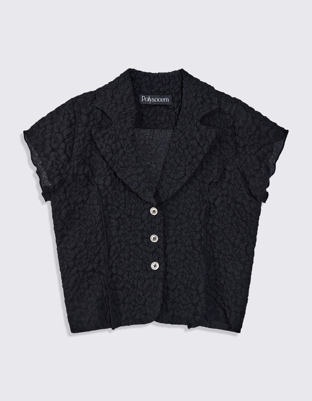 FLOWER CROPPED SHIRT / 2 Color