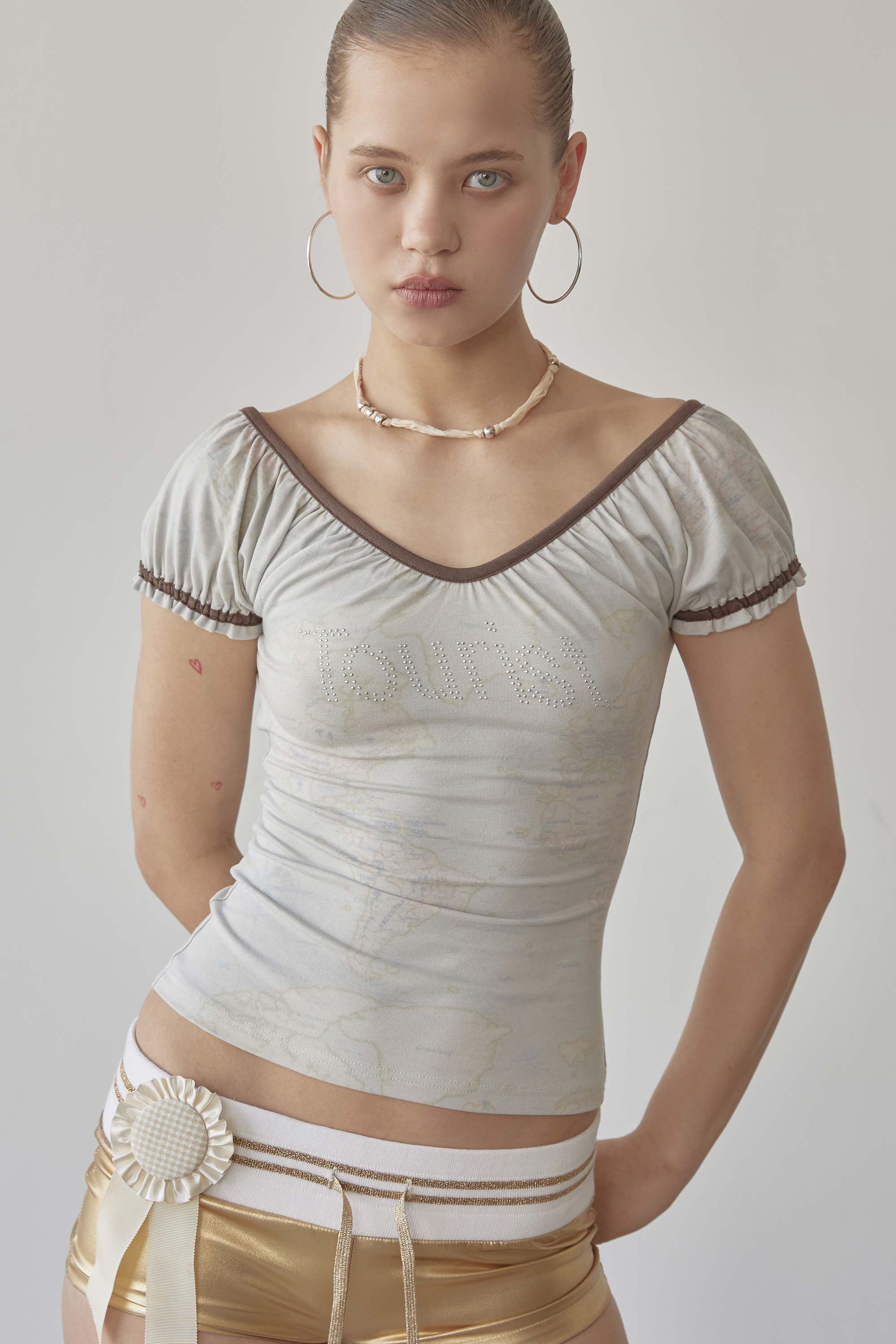 Tourist Scoop Back Tee Raw